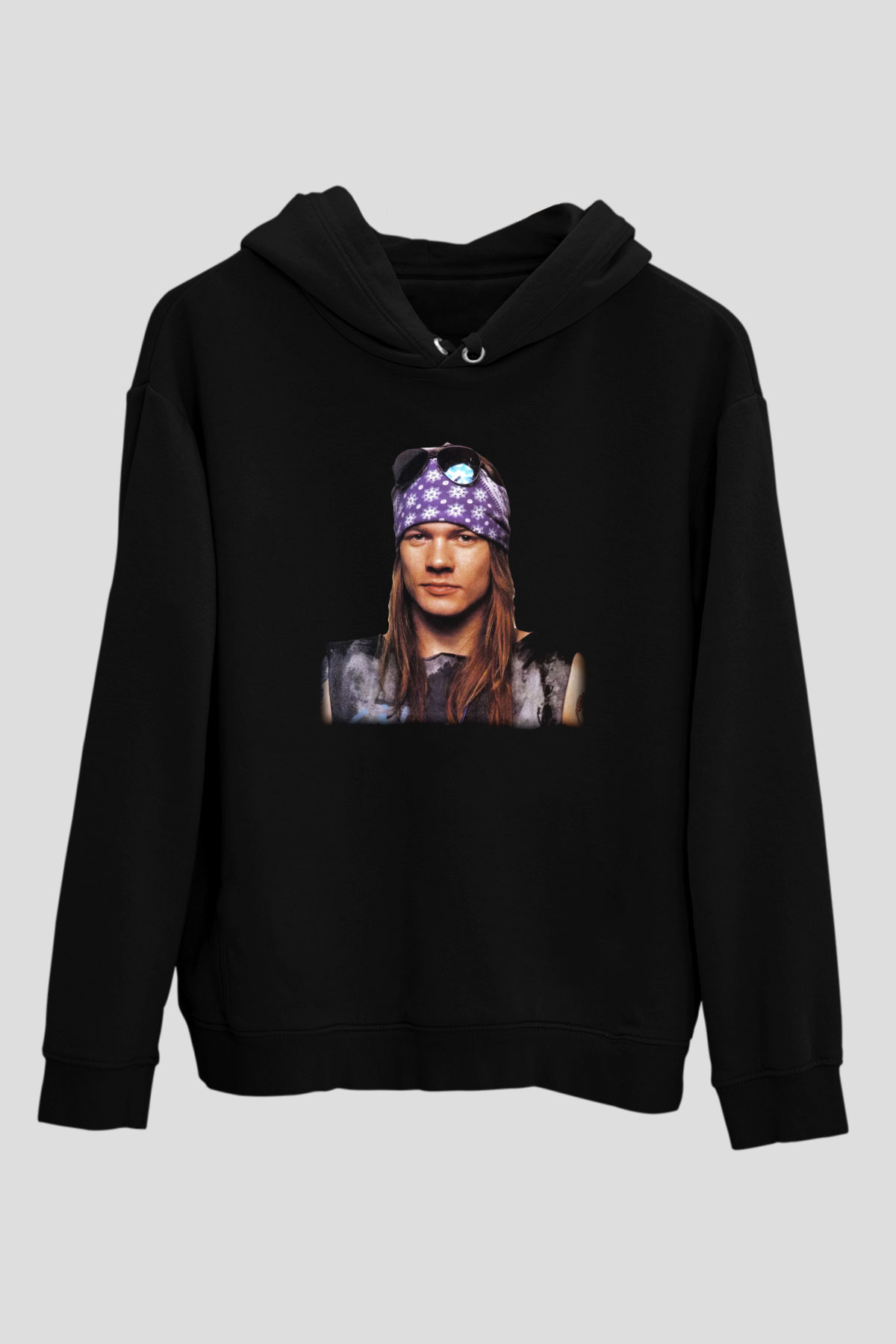 Axl Rose Siyah Unisex Hoodie