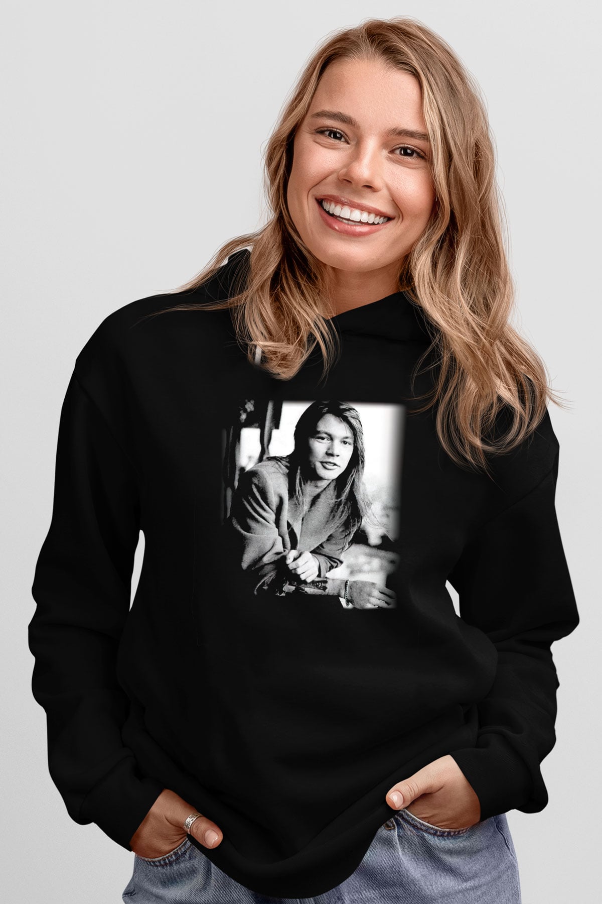 Axl Rose Siyah Unisex Hoodie