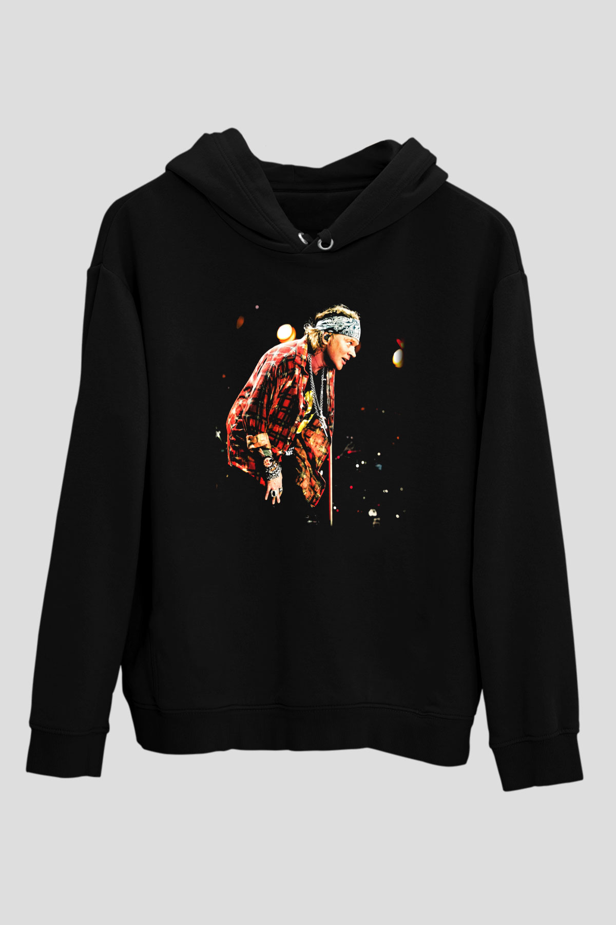 Axl Rose Siyah Unisex Hoodie