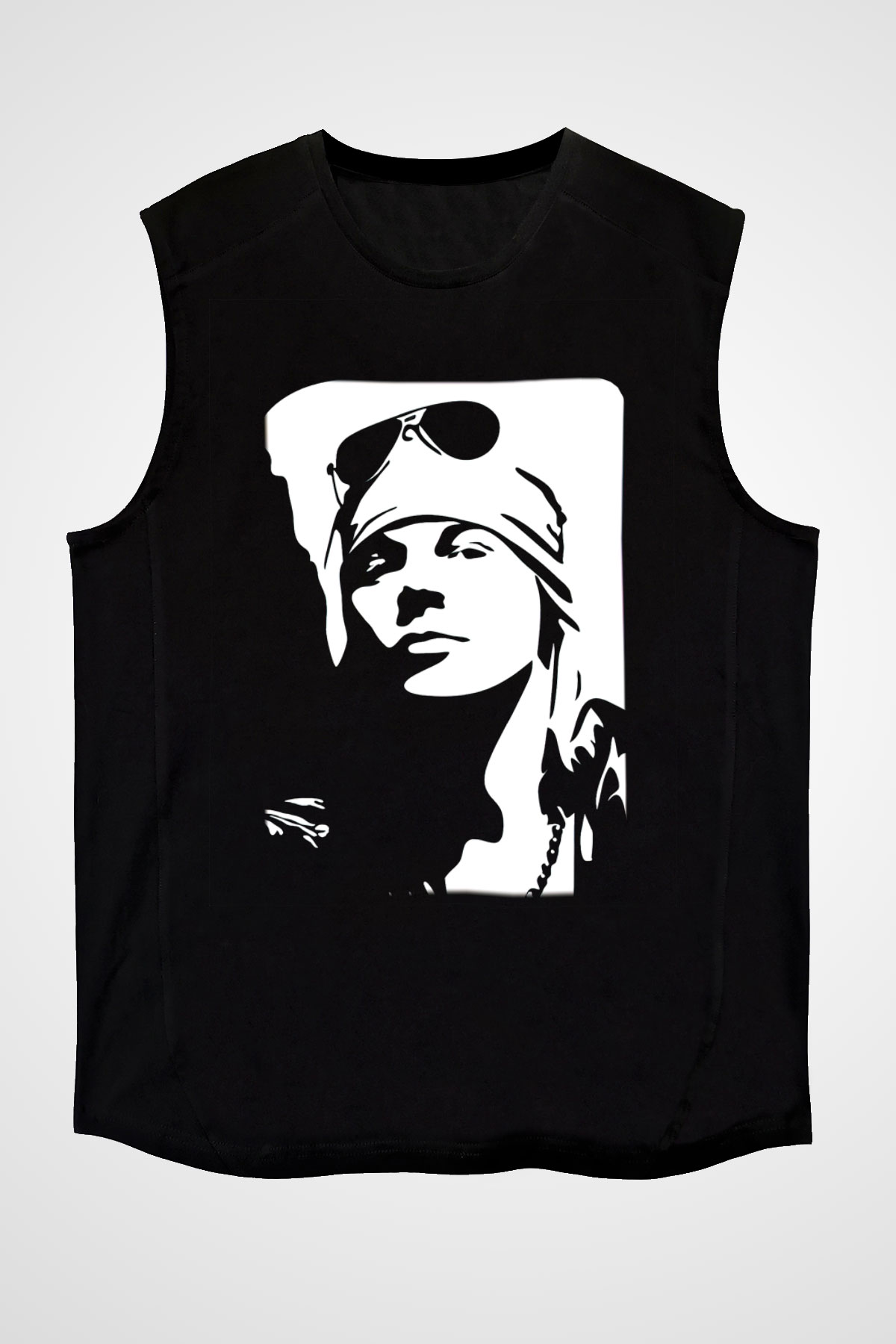 Axl Rose Siyah Unisex Kolsuz Tişört