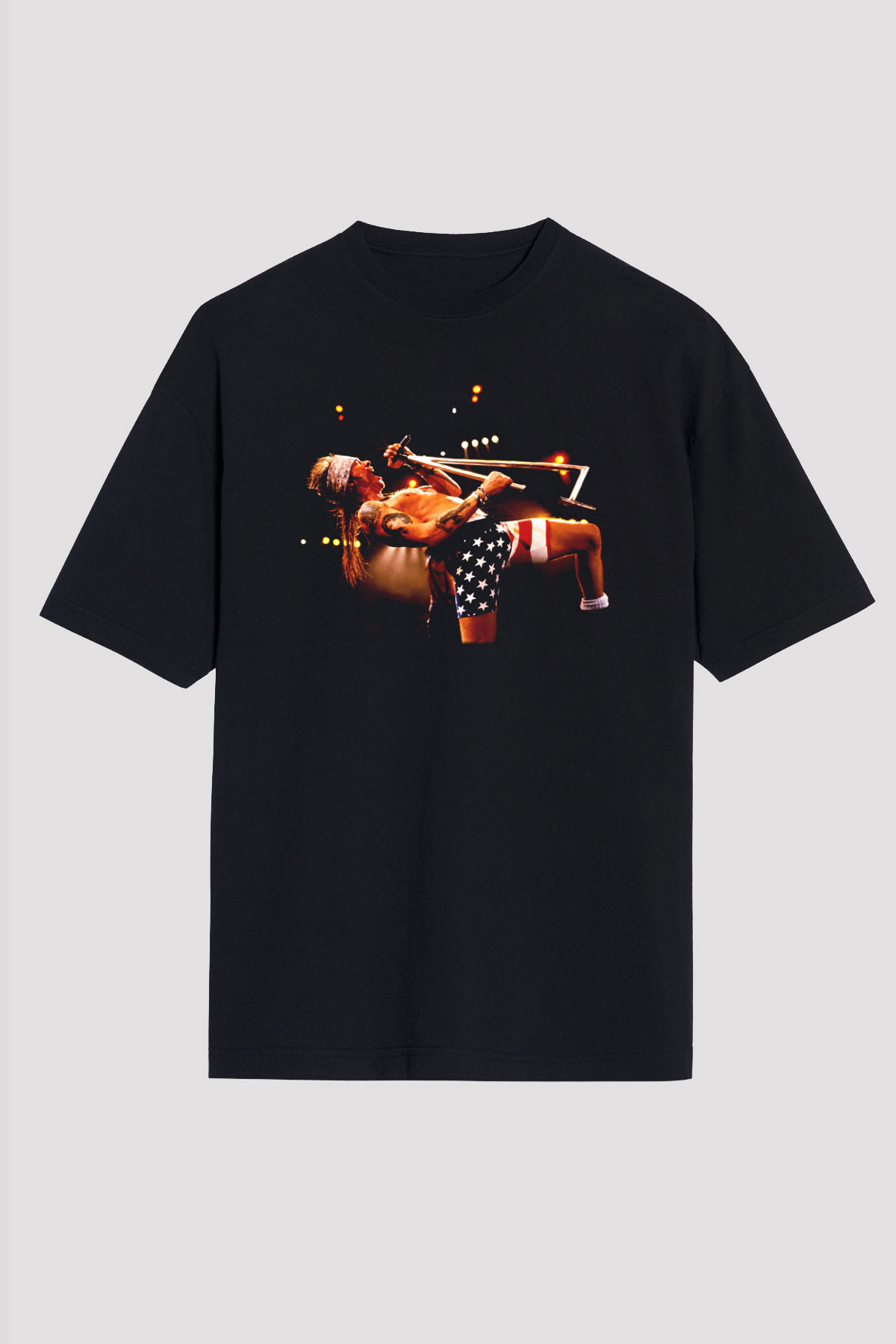Axl Rose Siyah Unisex Oversize Tişört T-Shirt
