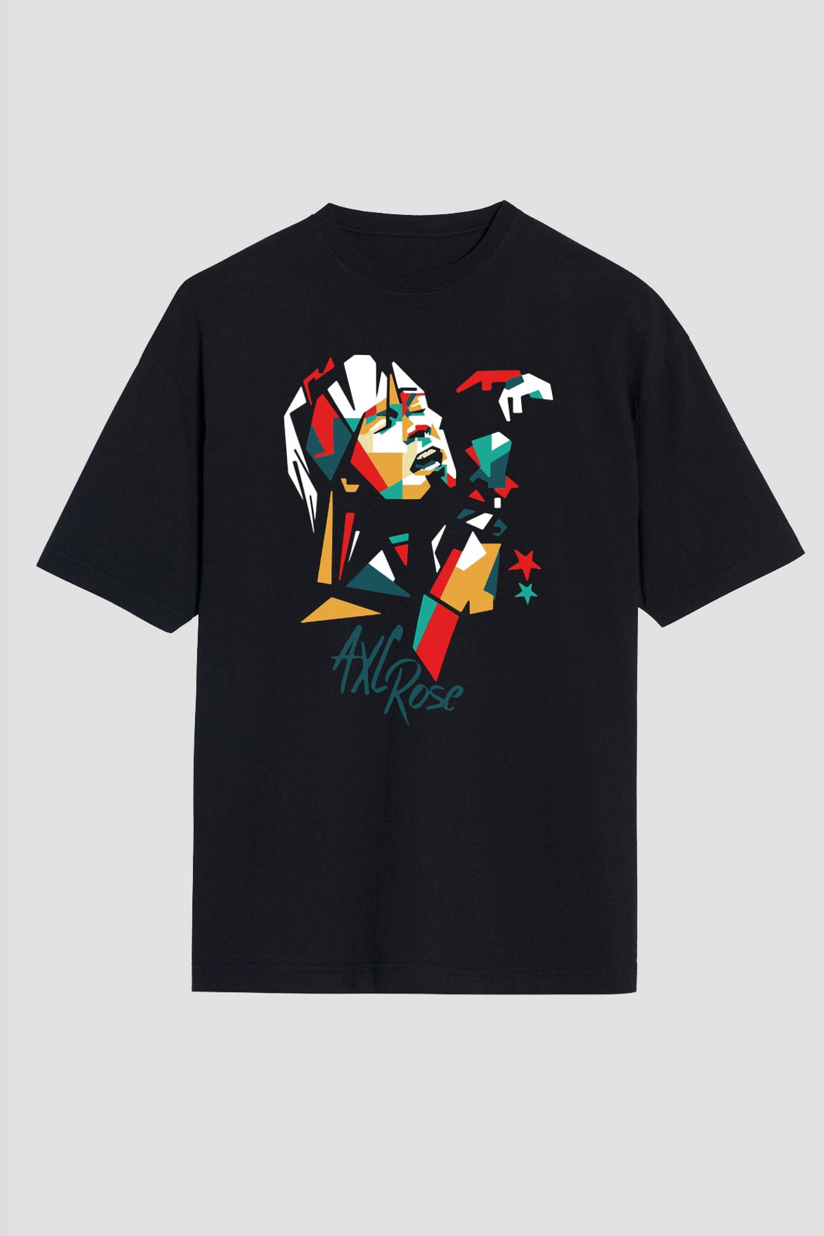 Axl Rose Siyah Unisex Oversize Tişört T-Shirt