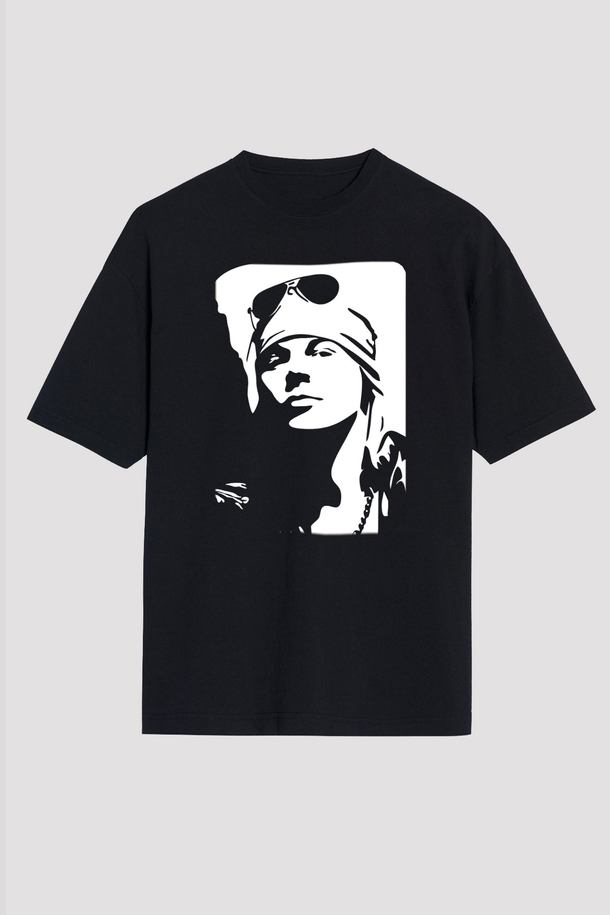 Axl Rose Siyah Unisex Oversize Tişört T-Shirt