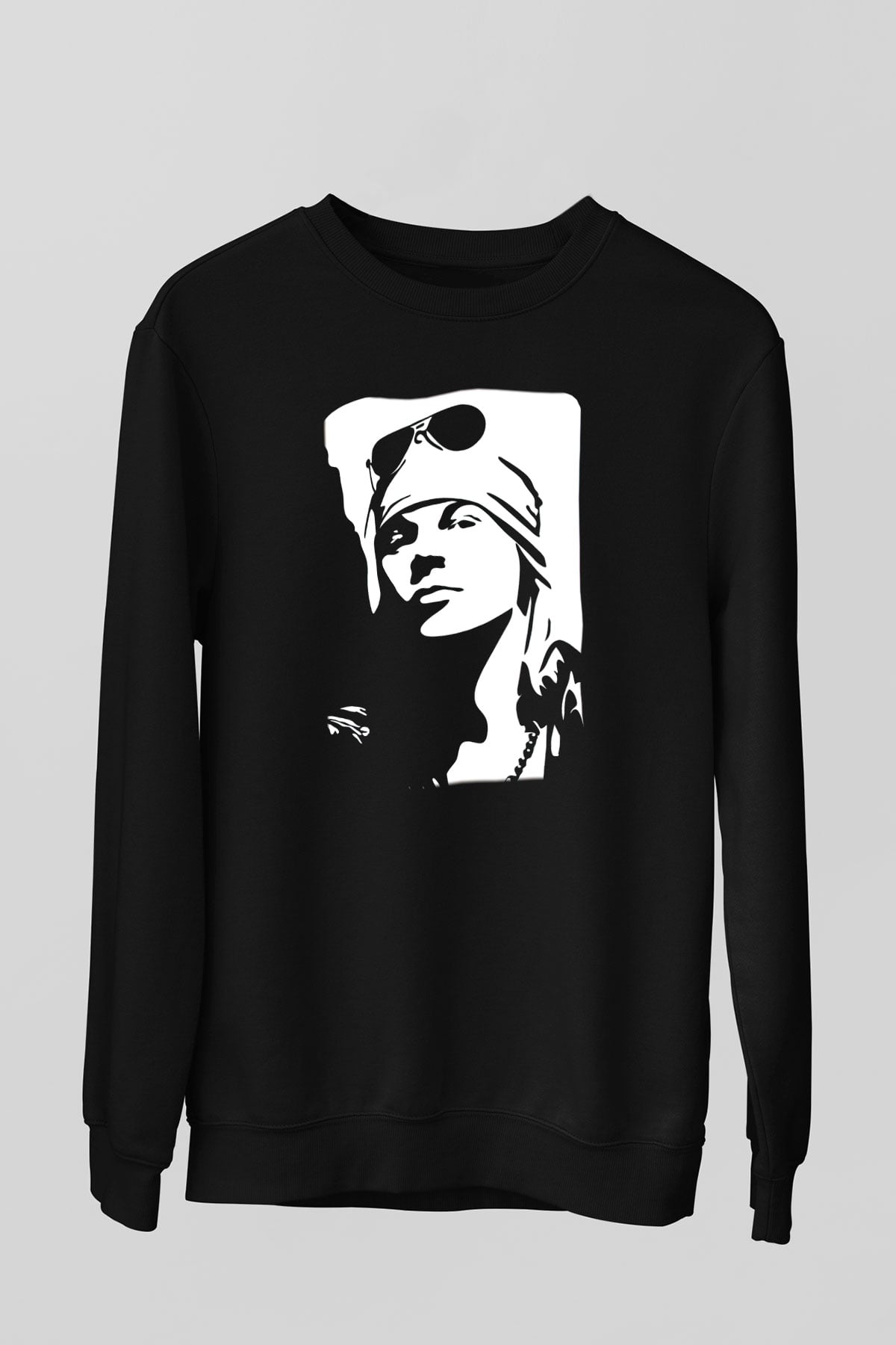 Axl Rose Siyah Unisex Sweatshirt