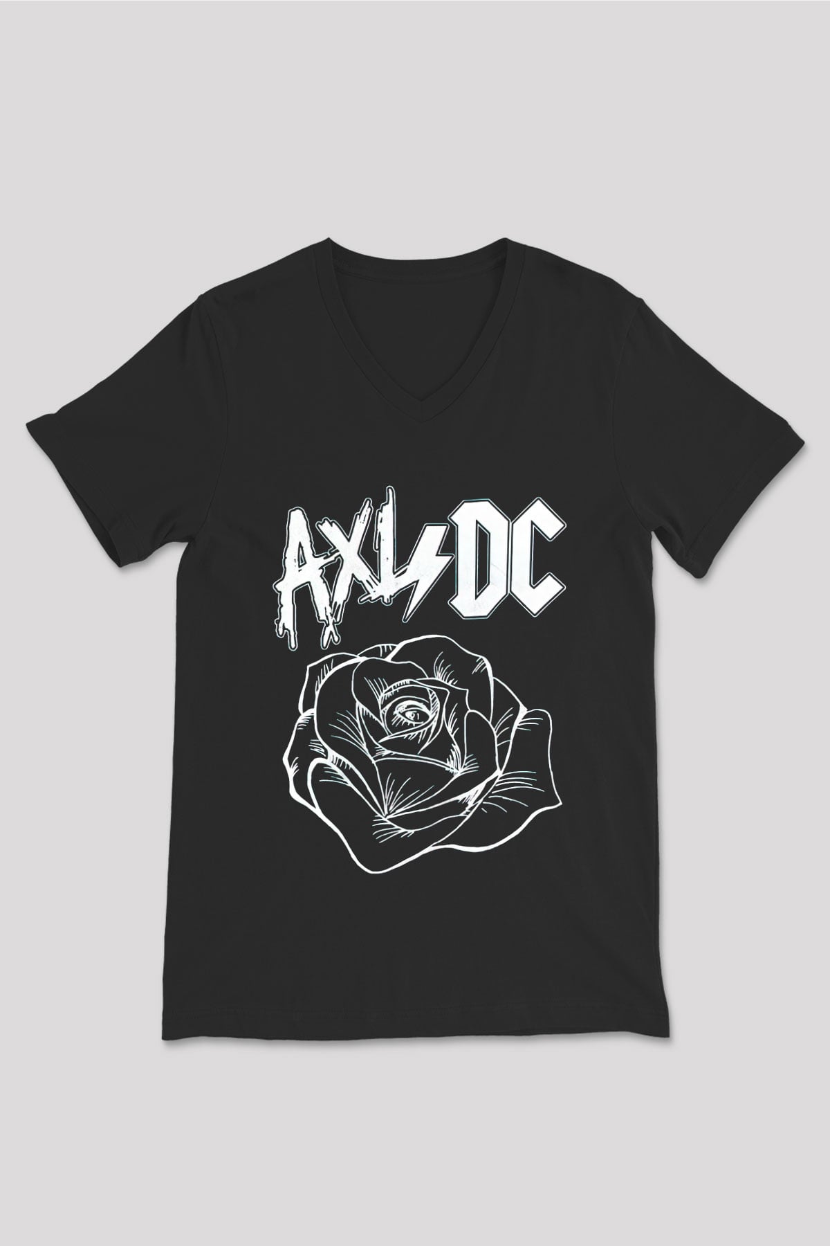 Axl Rose Siyah Unisex V Yaka Tişört