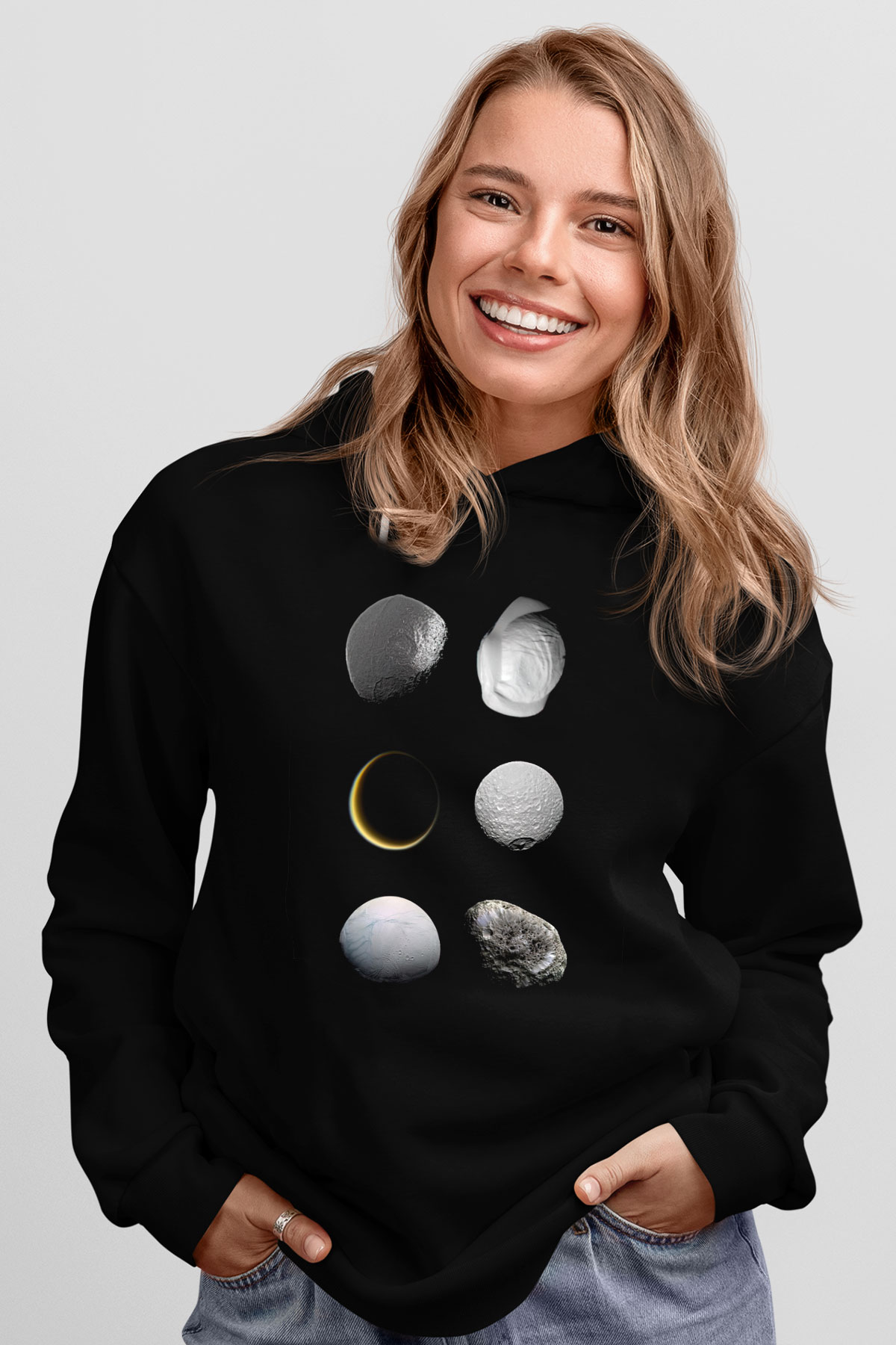 Ay Siyah Unisex Hoodie