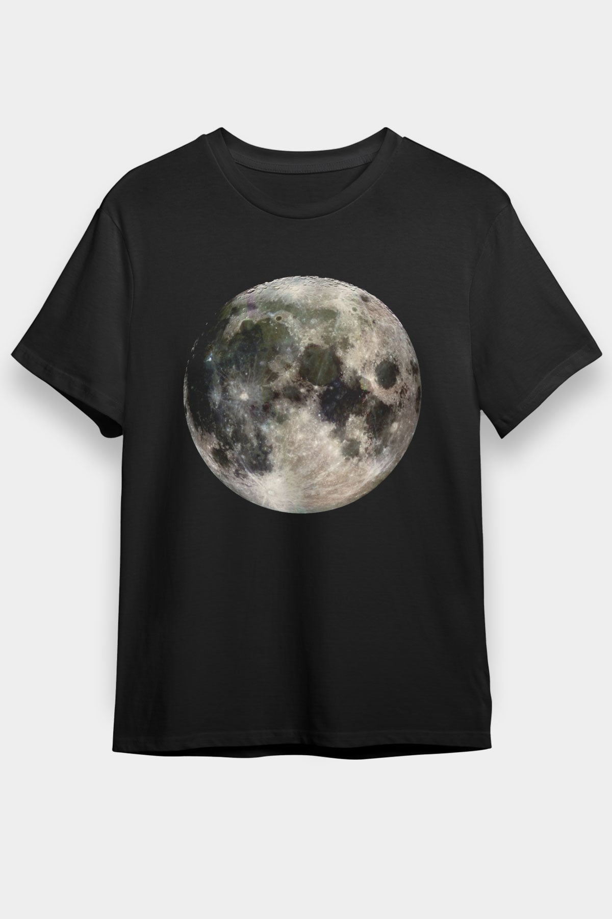Ay Siyah Unisex Tişört T-Shirt - TişörtFabrikası