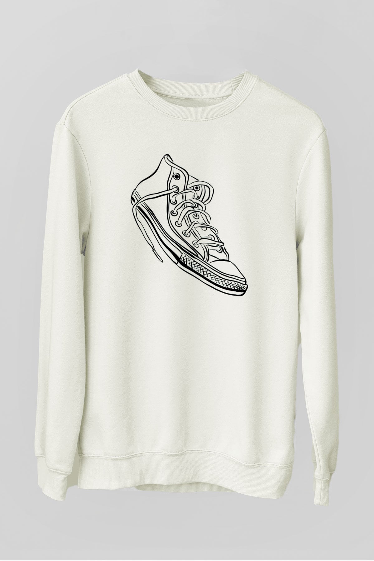 Ayakkabıcı Beyaz Unisex Sweatshirt