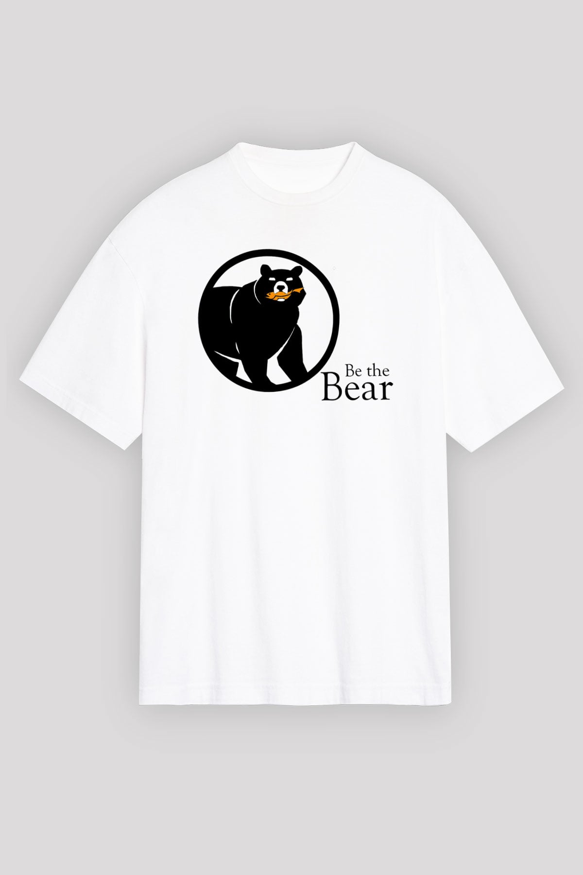 Ayı Beyaz Unisex Oversize Tişört T-Shirt