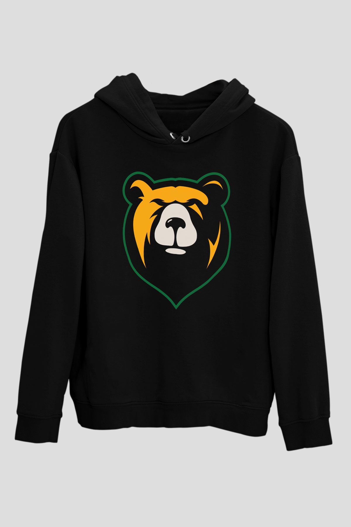 Ayı Siyah Unisex Hoodie
