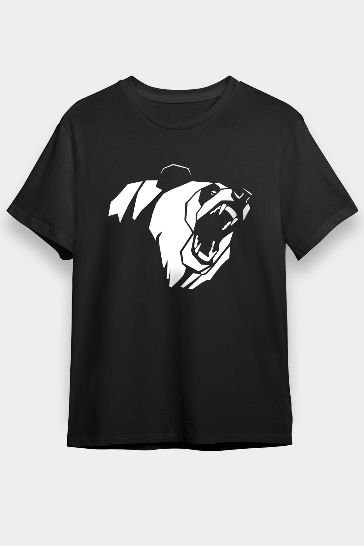 Ayı Siyah Unisex Tişört T-Shirt - TişörtFabrikası