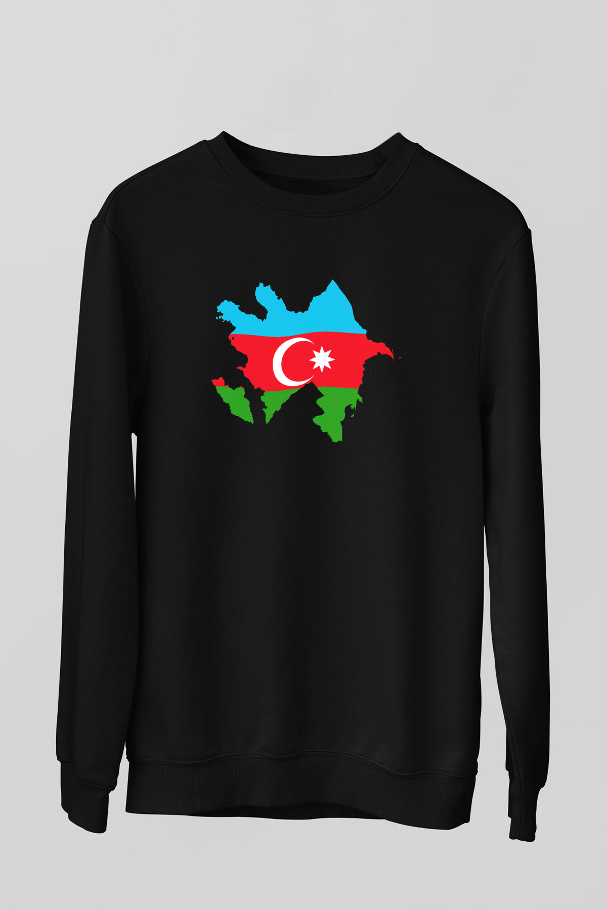 Azerbaycan Siyah Unisex Sweatshirt