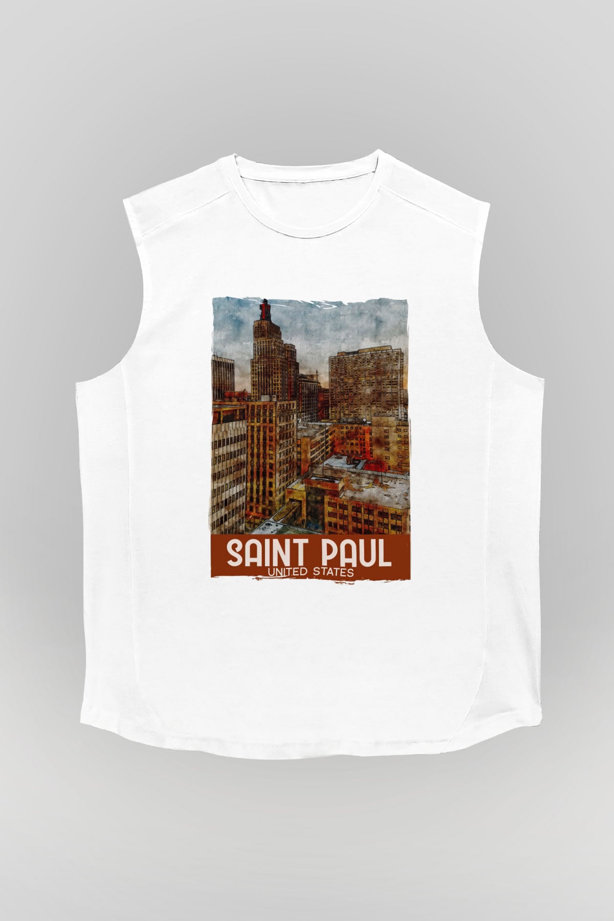 Aziz Paul Katedrali Beyaz Unisex Kolsuz Tişört