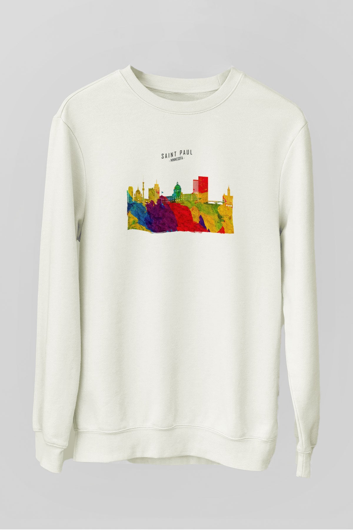 Aziz Paul Katedrali Beyaz Unisex Sweatshirt