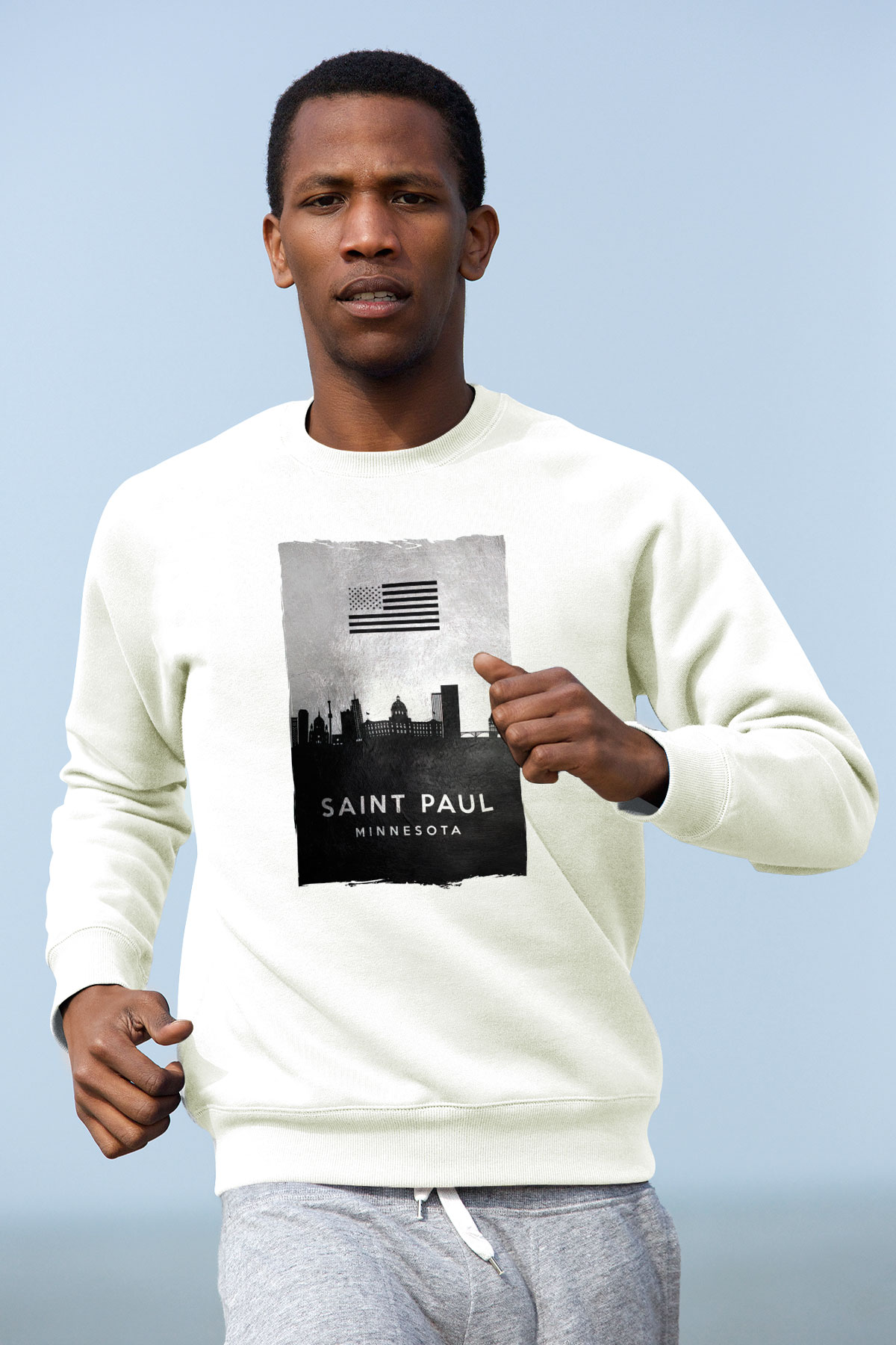 Aziz Paul Katedrali Beyaz Unisex Sweatshirt