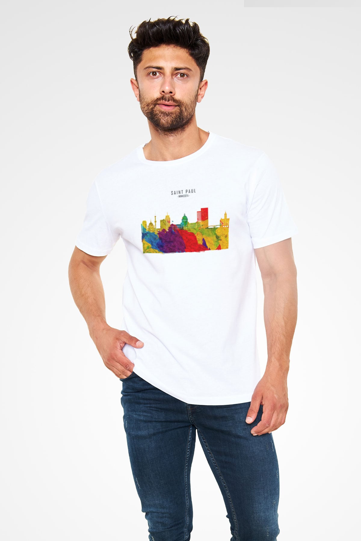 Aziz Paul Katedrali Beyaz Unisex Tişört T-Shirt - TişörtFabrikası