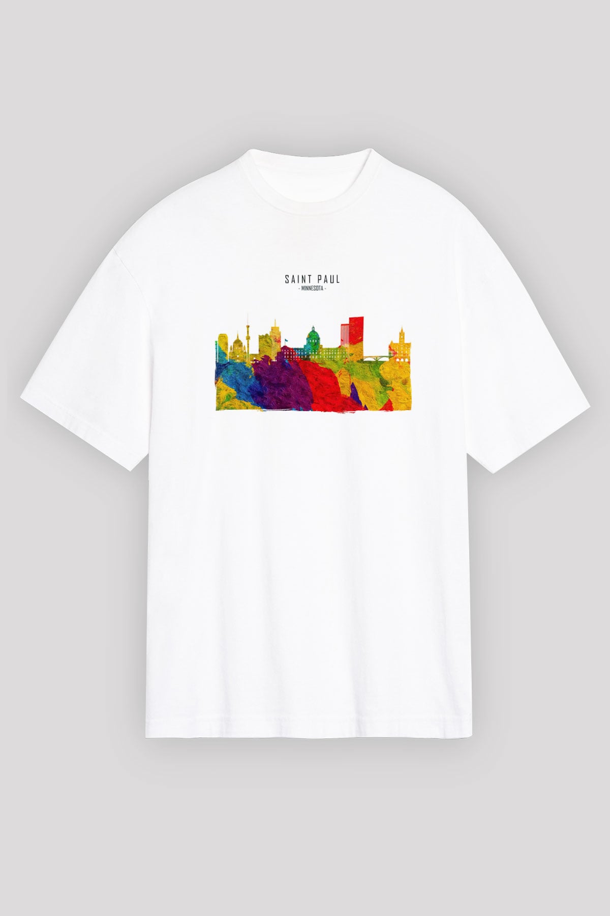 Aziz Paul Katedrali Beyaz Oversize Tişört Oversize T-shirt - TişörtFabrikası