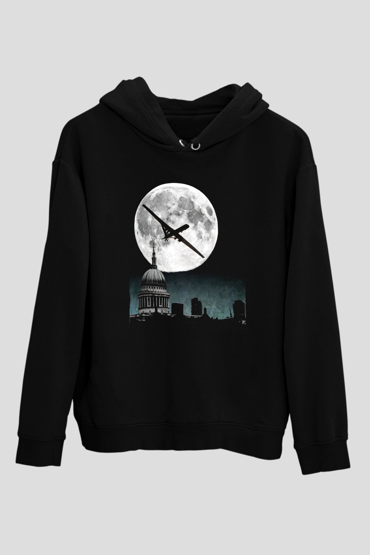 Aziz Paul Katedrali Siyah Unisex Hoodie