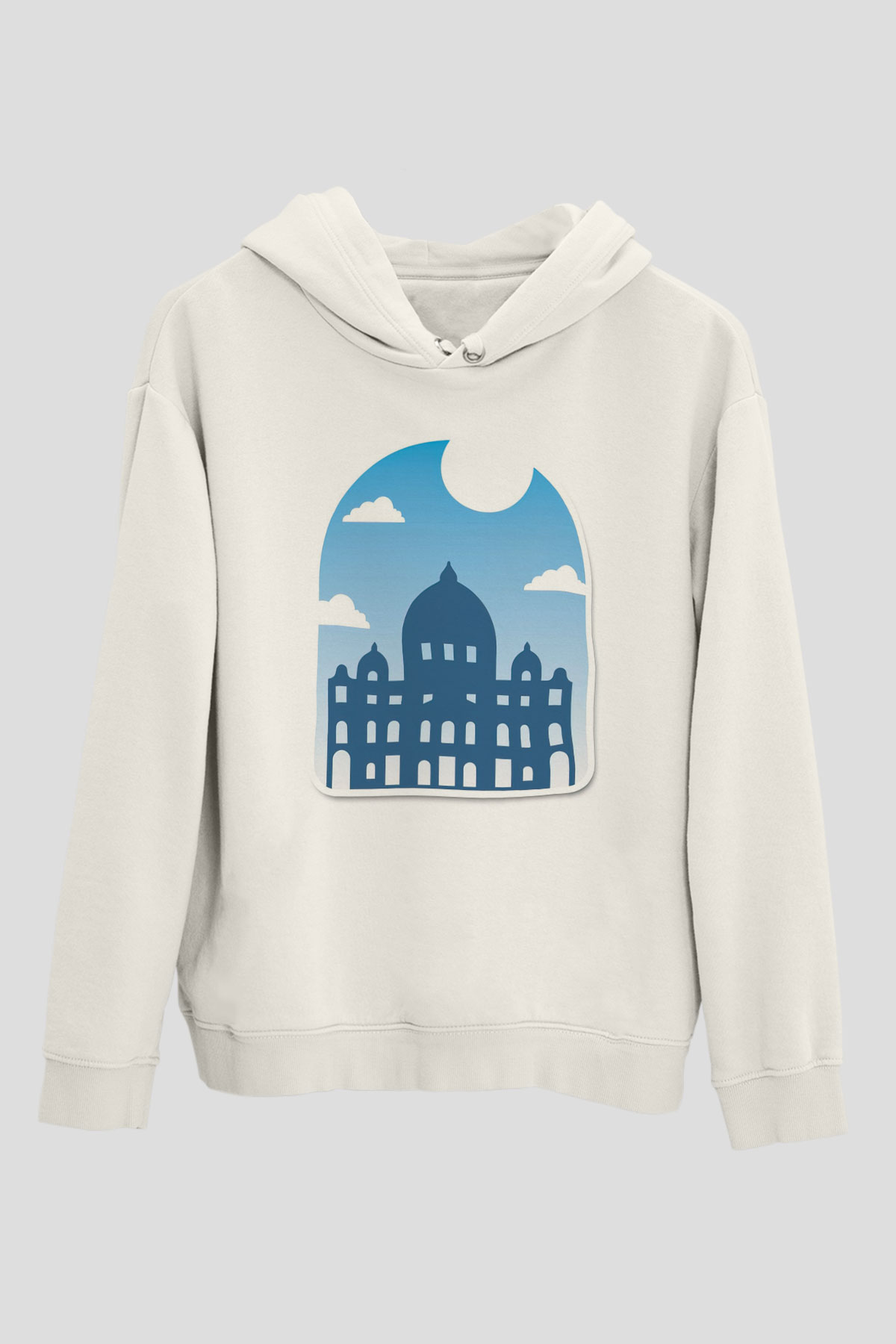 Aziz Petrus Bazilikası Beyaz Unisex Hoodie