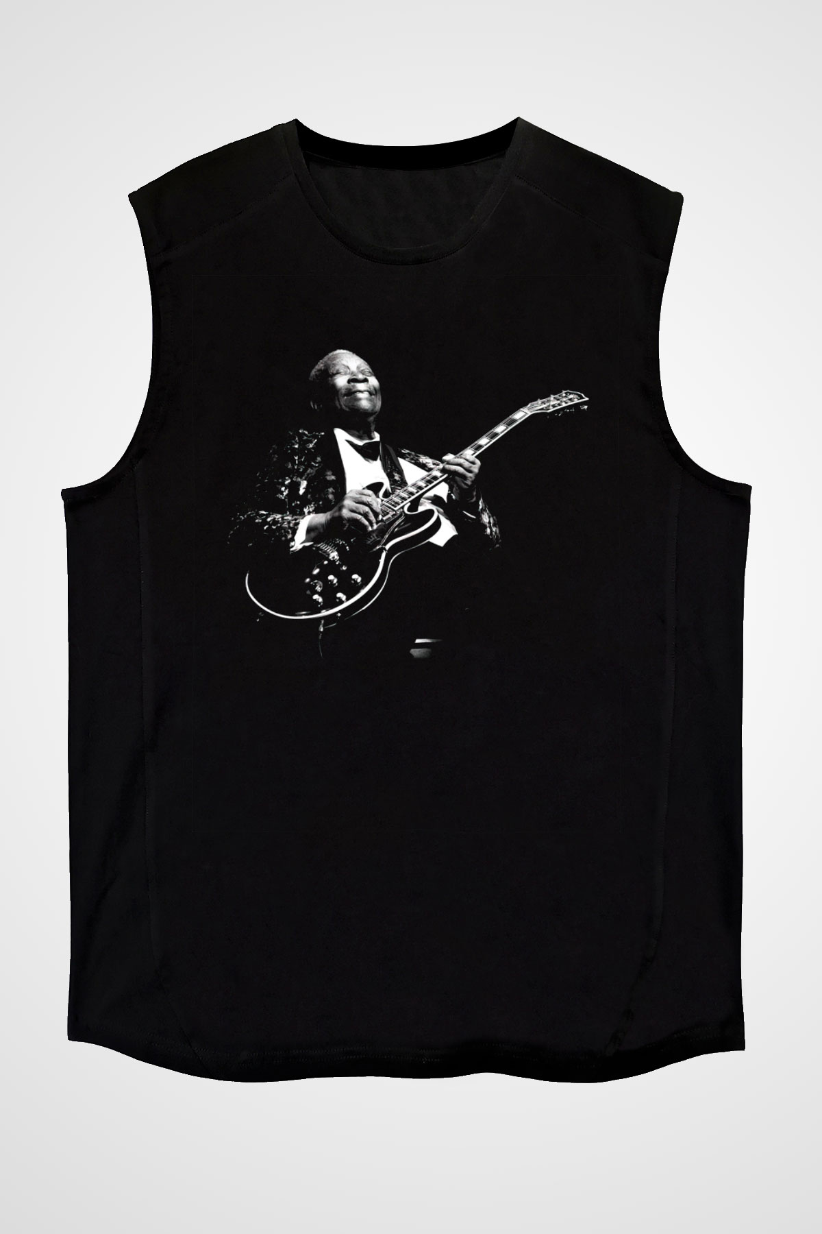 B.B. King Siyah Unisex Kolsuz Tişört