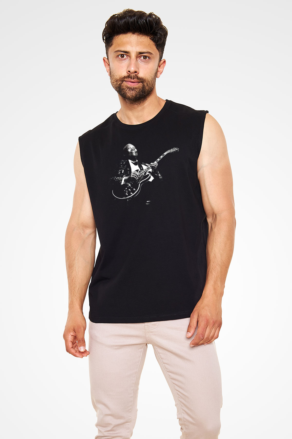 B.B. King Siyah Unisex Kolsuz Tişört