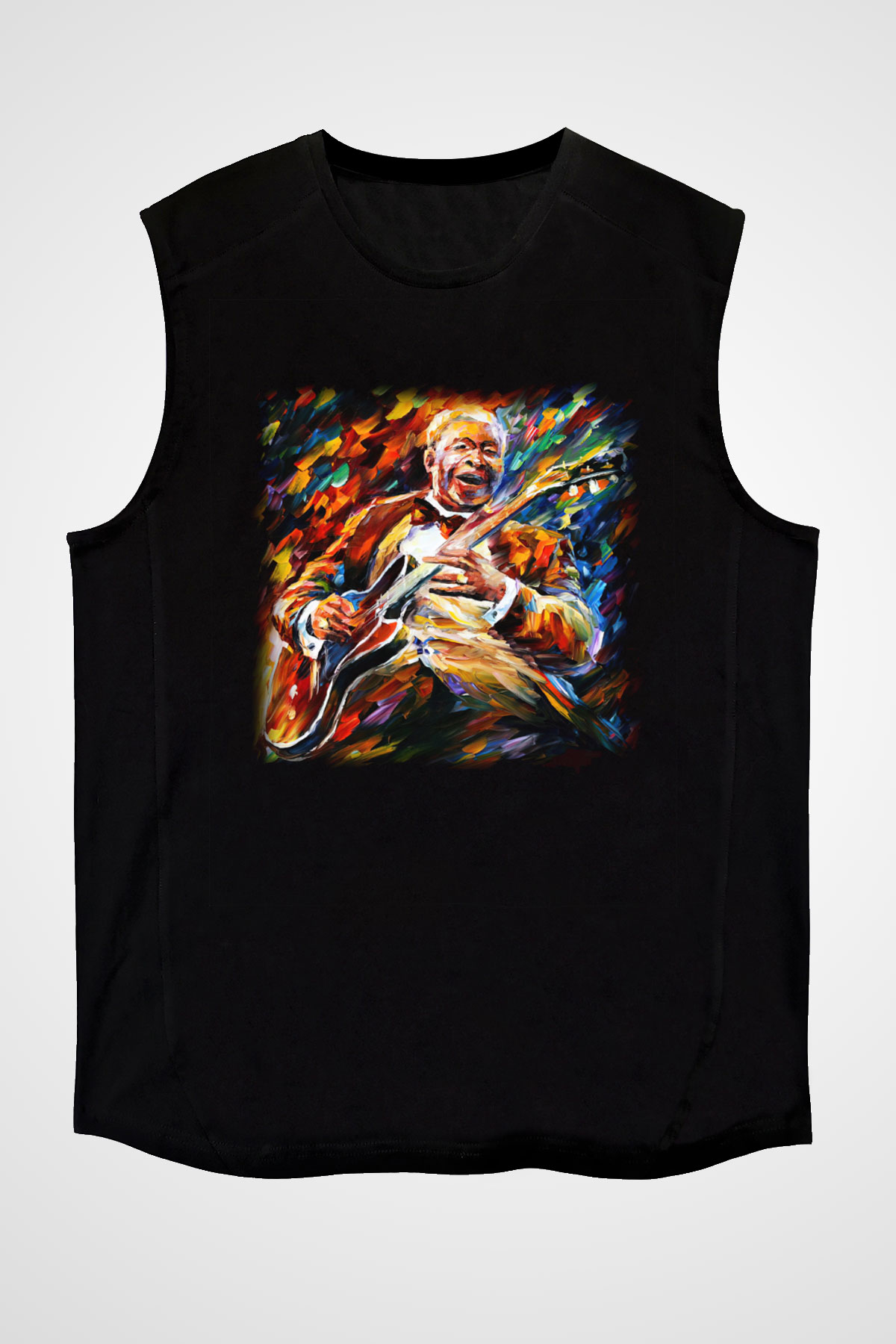 B.B. King Siyah Unisex Kolsuz Tişört