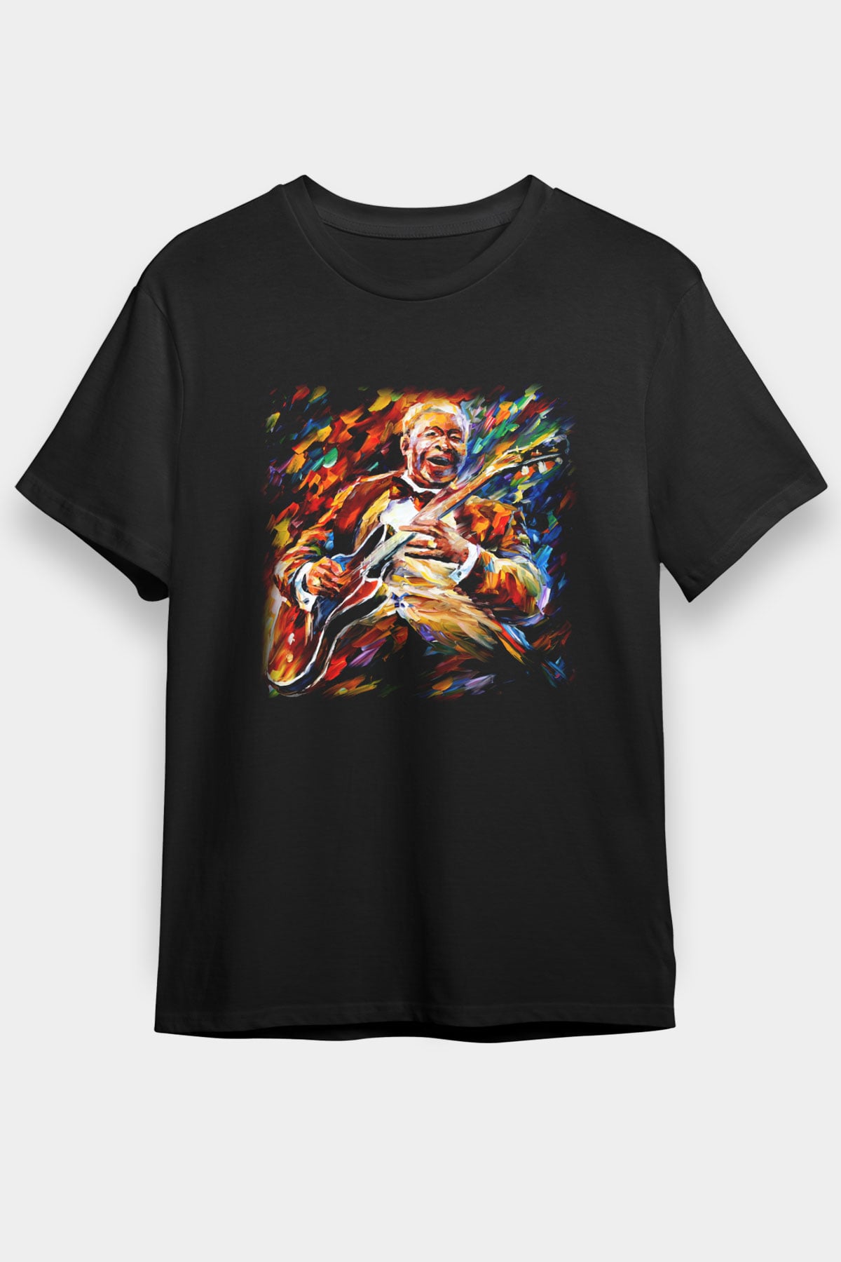 B.B. King Siyah Unisex Tişört T-Shirt - TişörtFabrikası