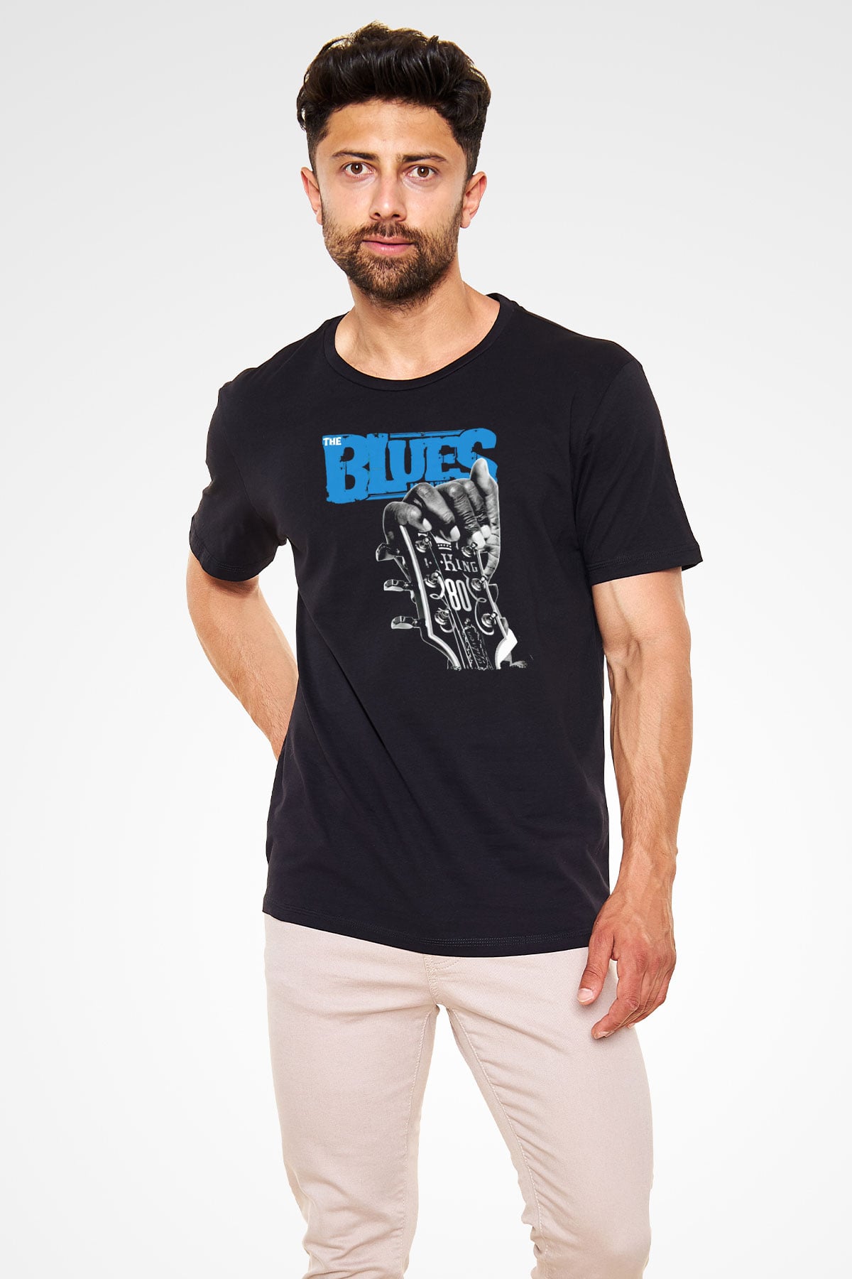 B.B. King Siyah Unisex Tişört T-Shirt - TişörtFabrikası