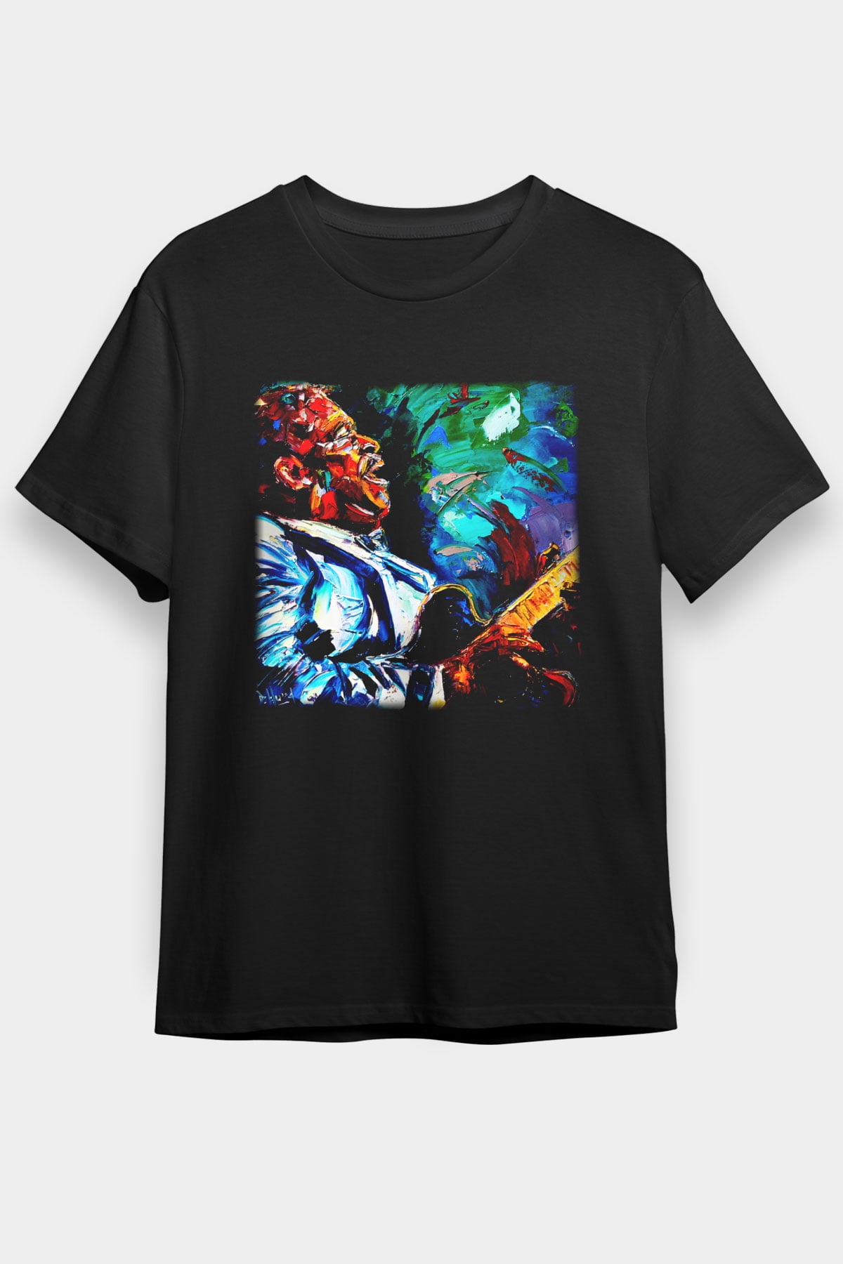 B.B. King Siyah Unisex Tişört T-Shirt - TişörtFabrikası