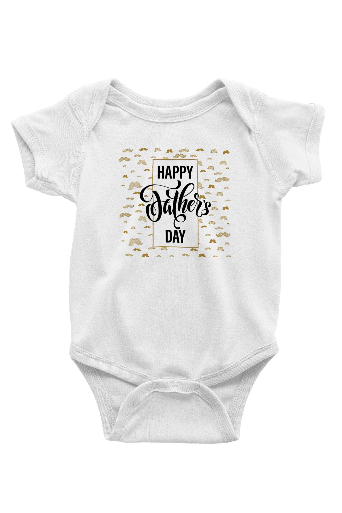 Babalar Günü Baskılı Beyaz Unisex Bebek Body - Zıbın