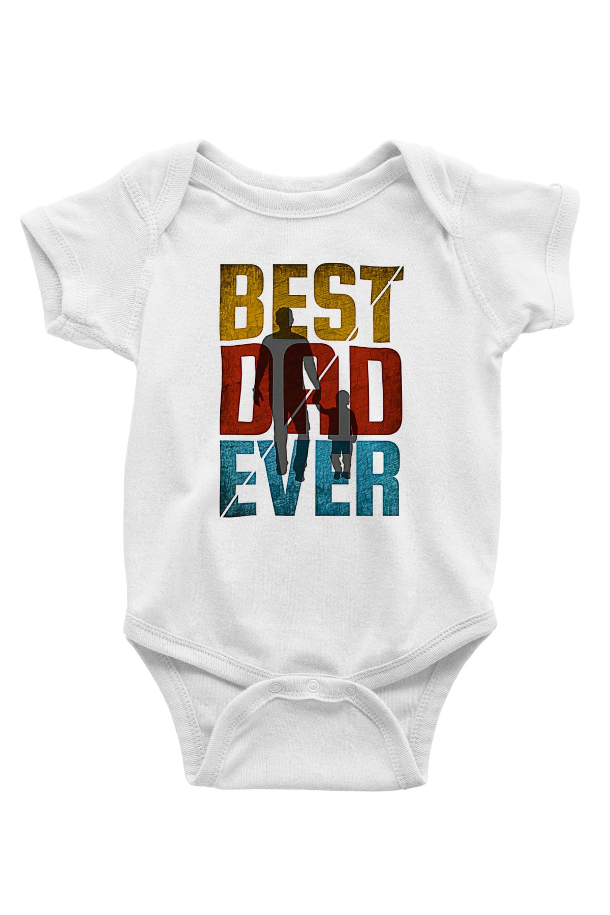 Babalar Günü Baskılı Beyaz Unisex Bebek Body - Zıbın