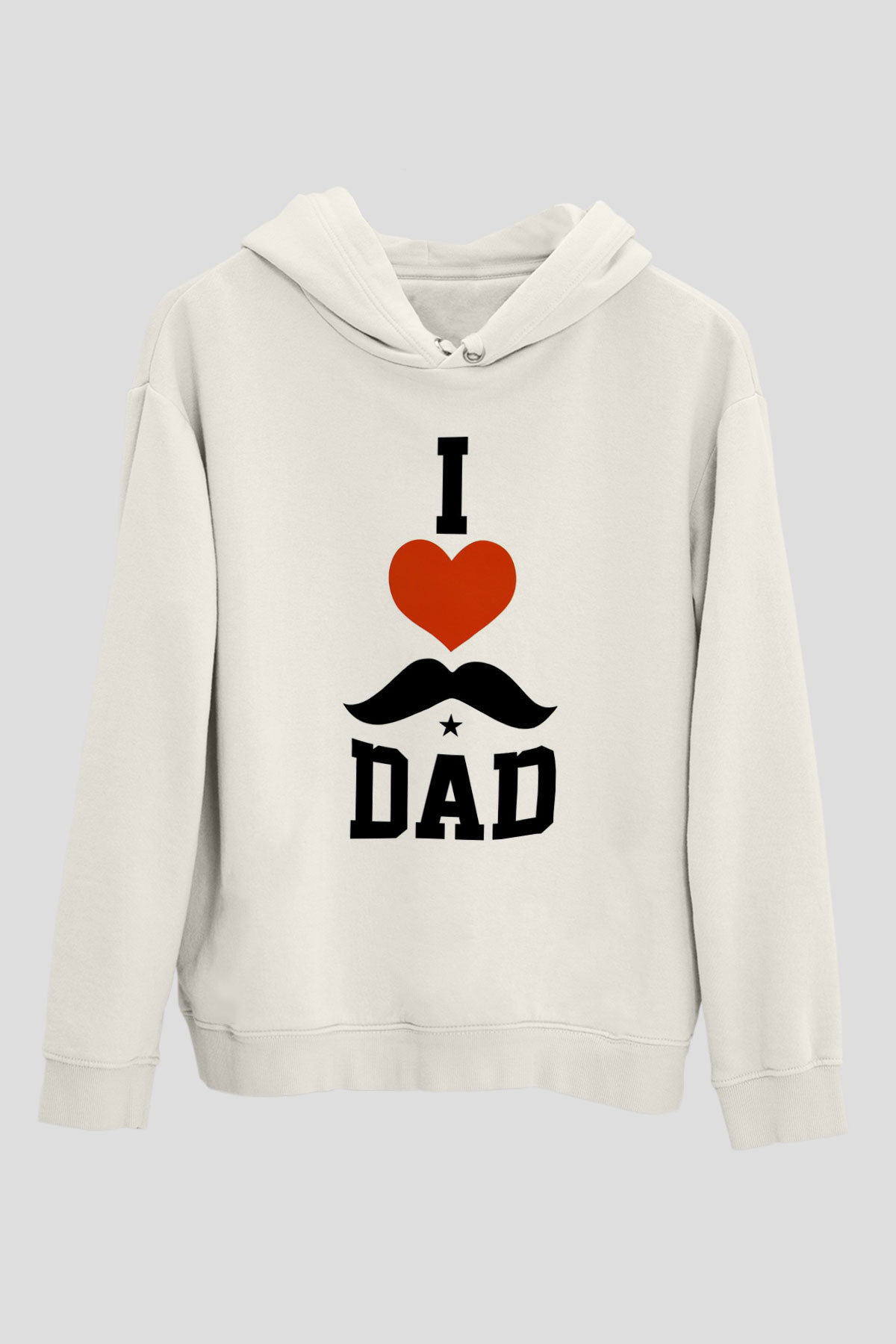 Babalar Günü Beyaz Unisex Hoodie