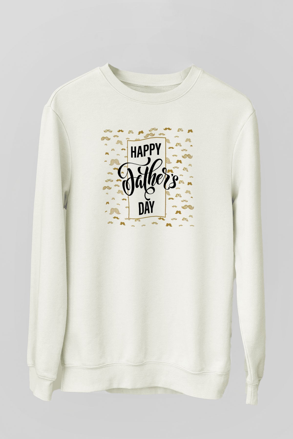 Babalar Günü Beyaz Unisex Sweatshirt