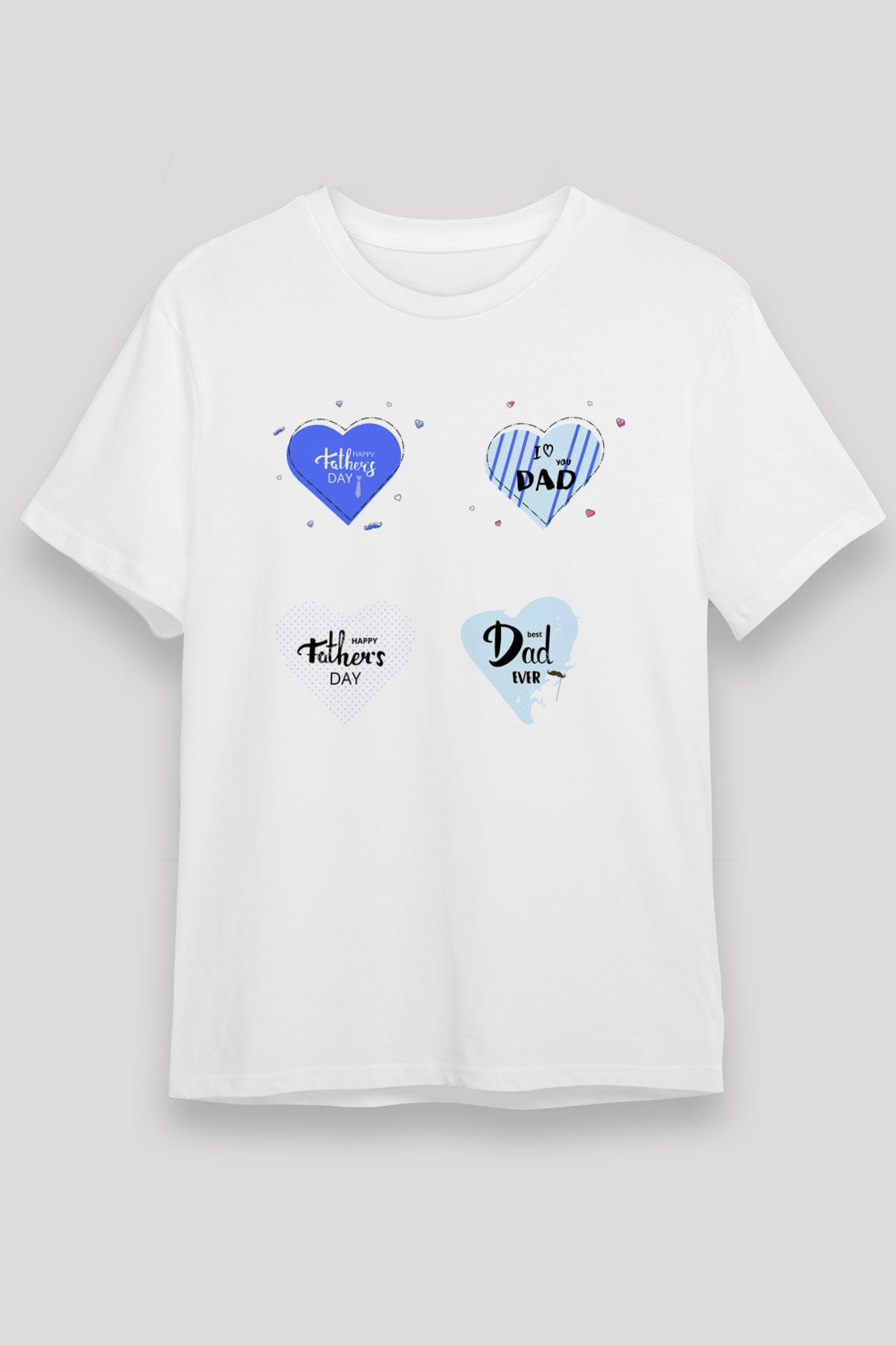 Babalar Günü Beyaz Unisex Tişört T-Shirt - TişörtFabrikası