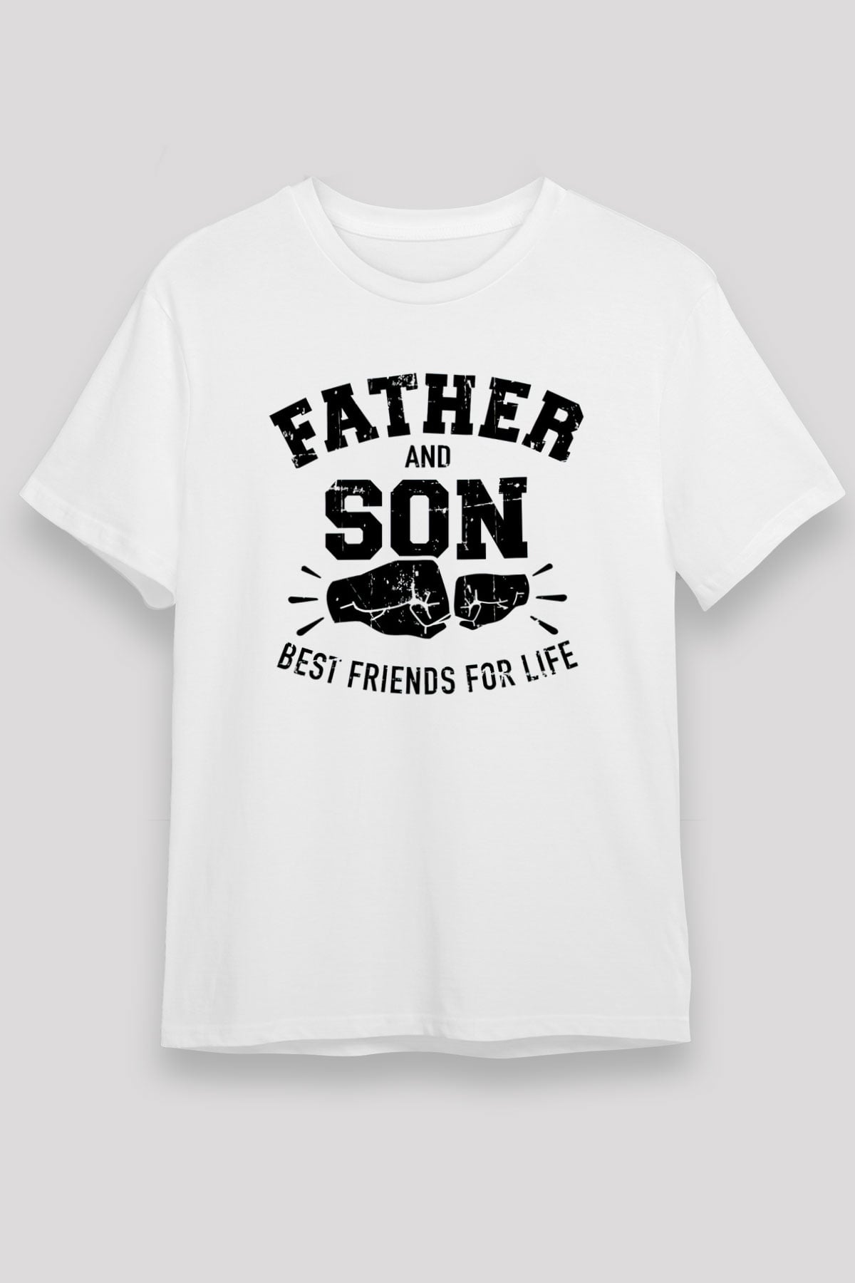 Babalar Günü Beyaz Unisex Tişört T-Shirt - TişörtFabrikası