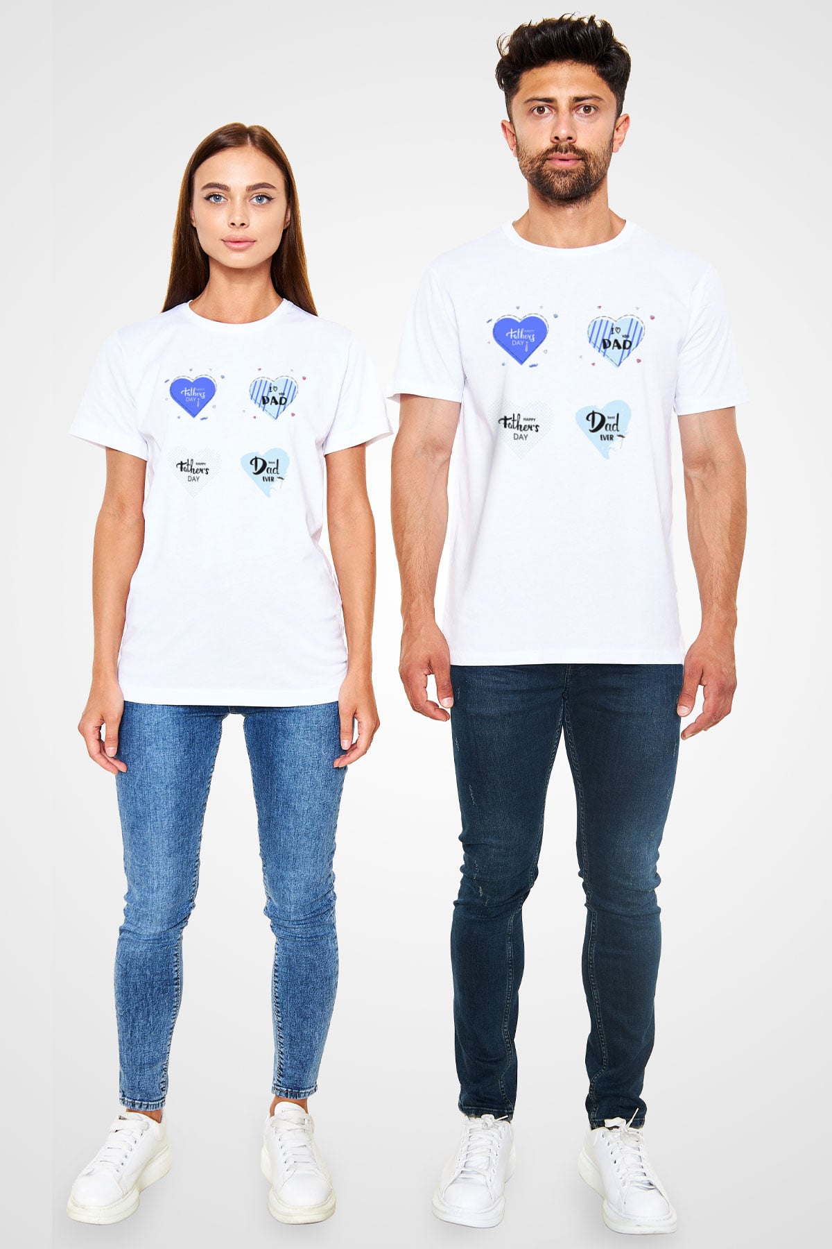 Babalar Günü Beyaz Unisex Tişört T-Shirt - TişörtFabrikası