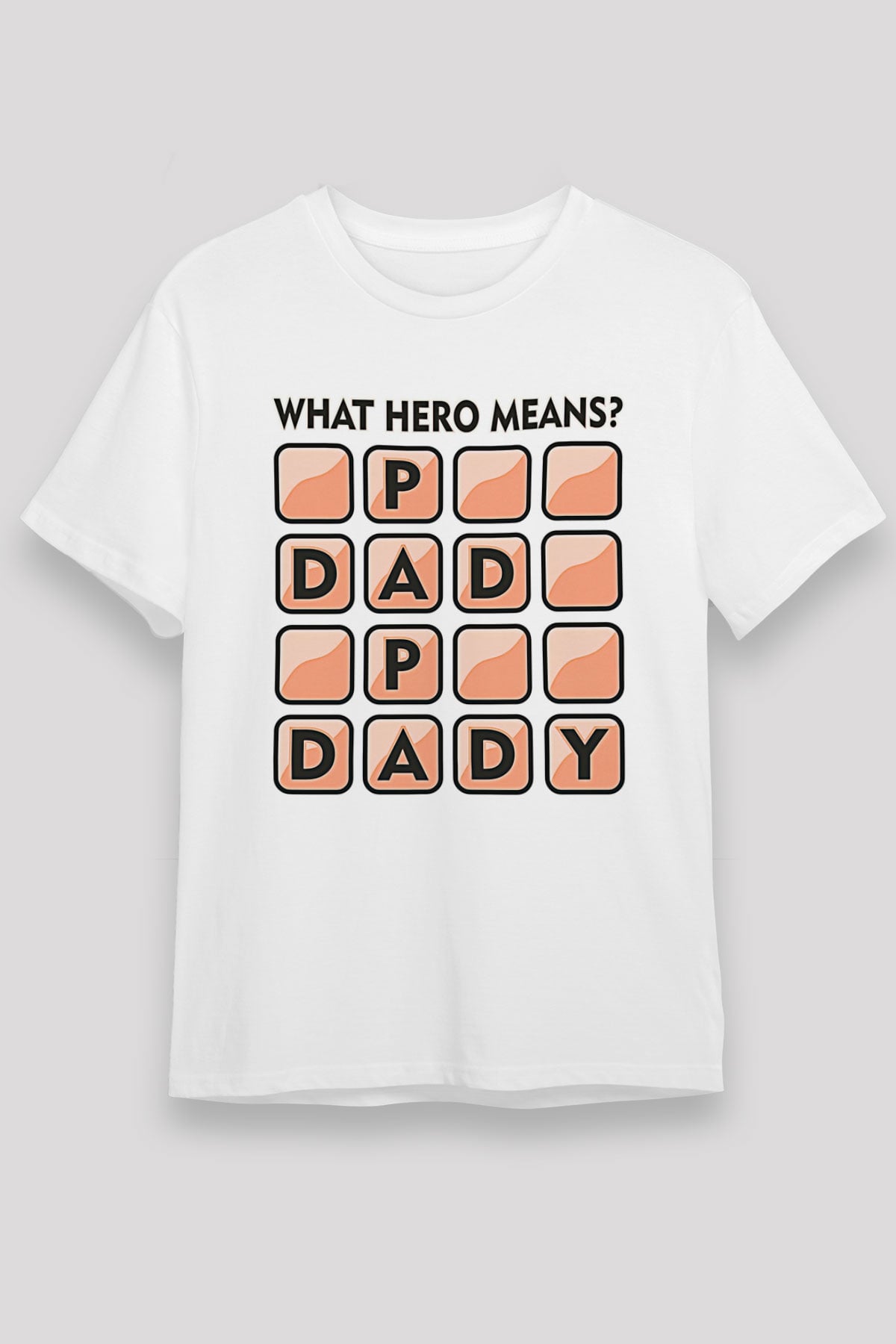 Babalar Günü Unisex Baskılı Beyaz Tişört - Tshirt