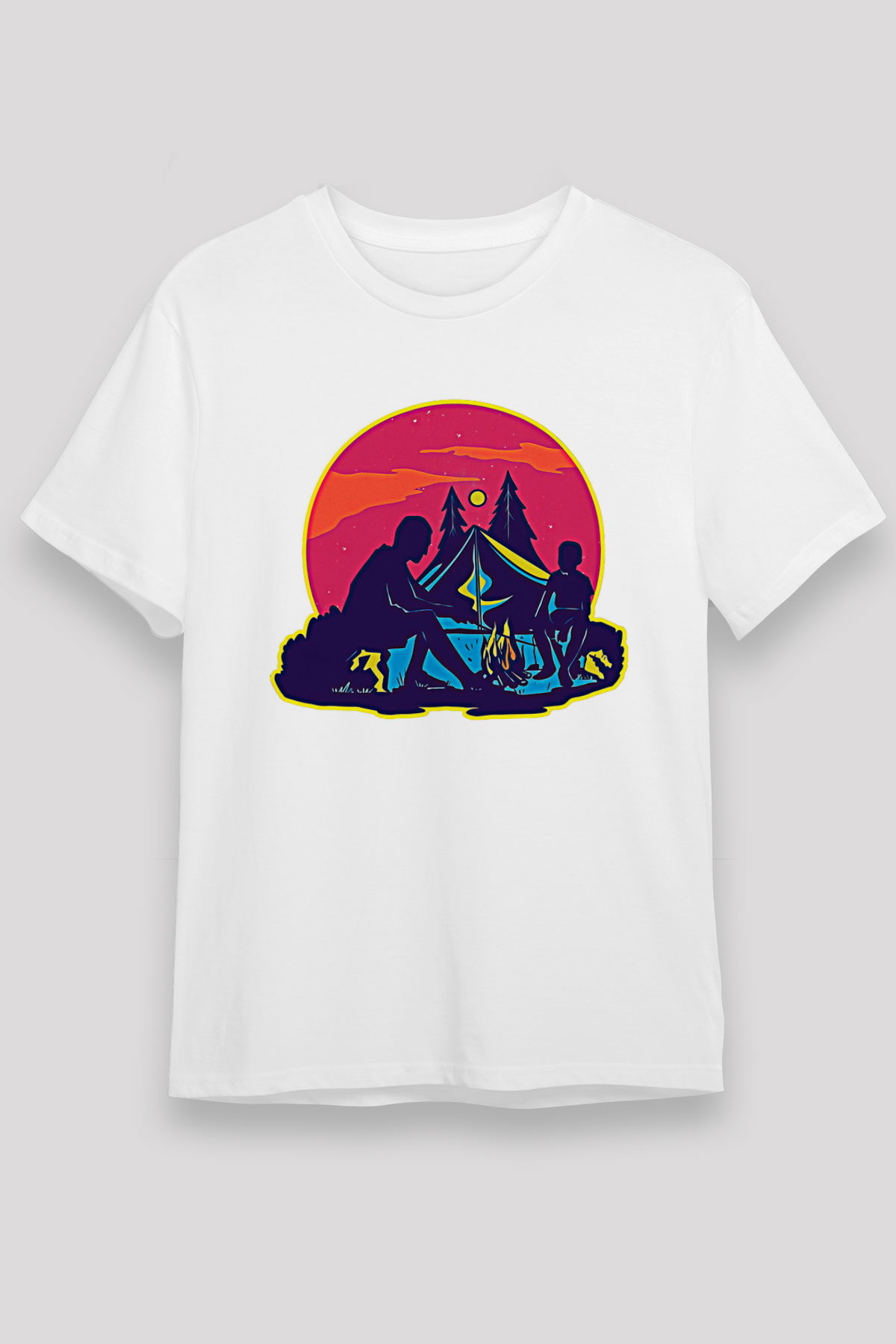Babalar Günü Unisex Baskılı Beyaz Tişört - Tshirt