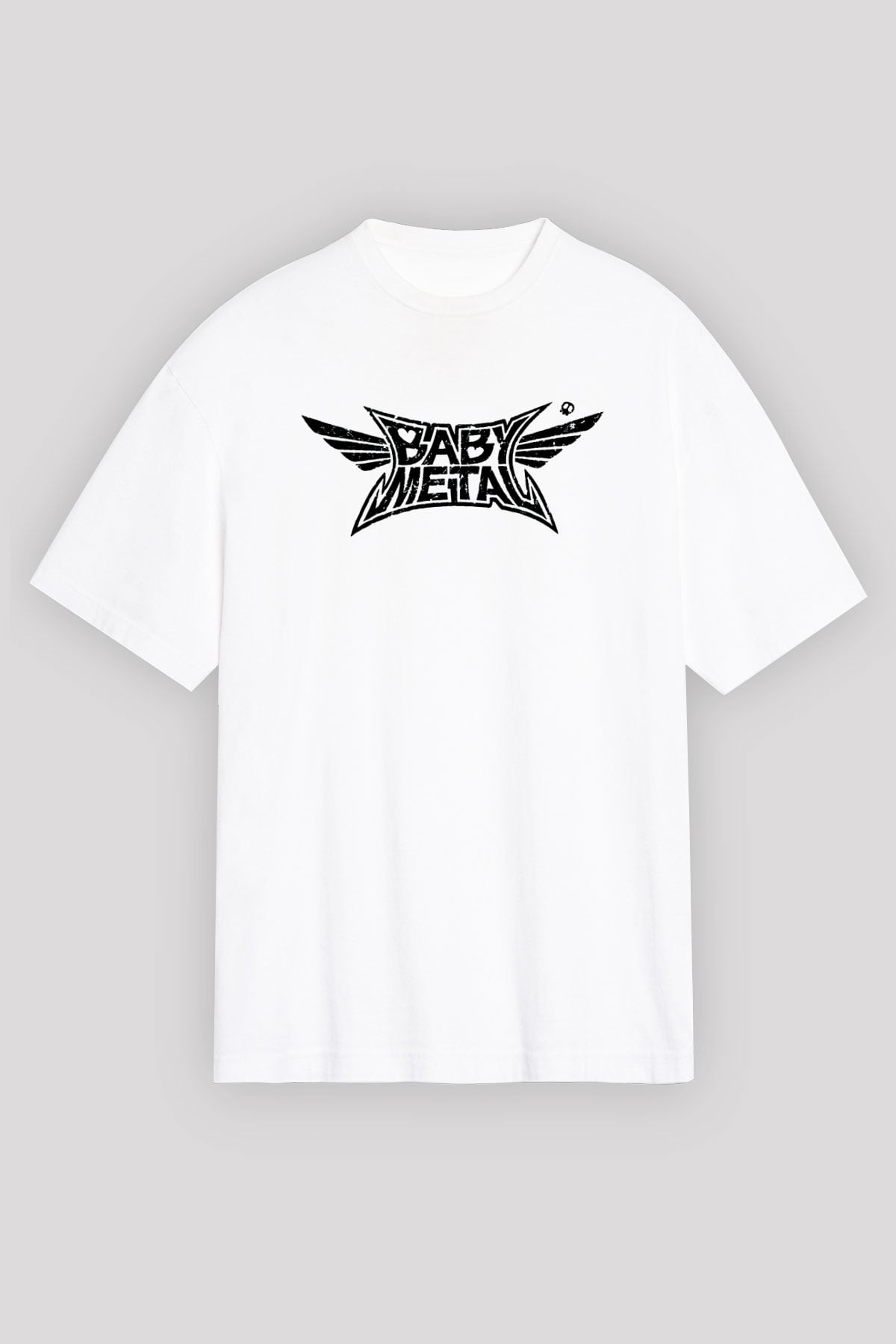 Babymetal Beyaz Unisex Oversize Tişört T-Shirt
