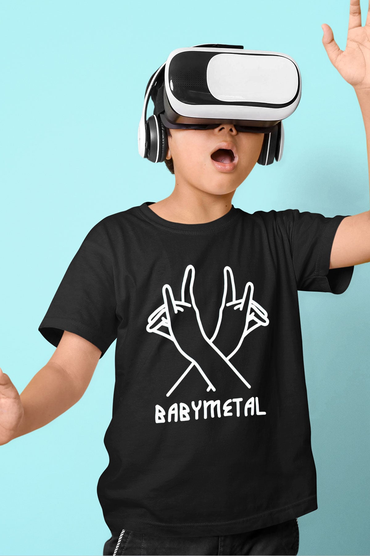 Babymetal Siyah Unisex Çocuk Tişört