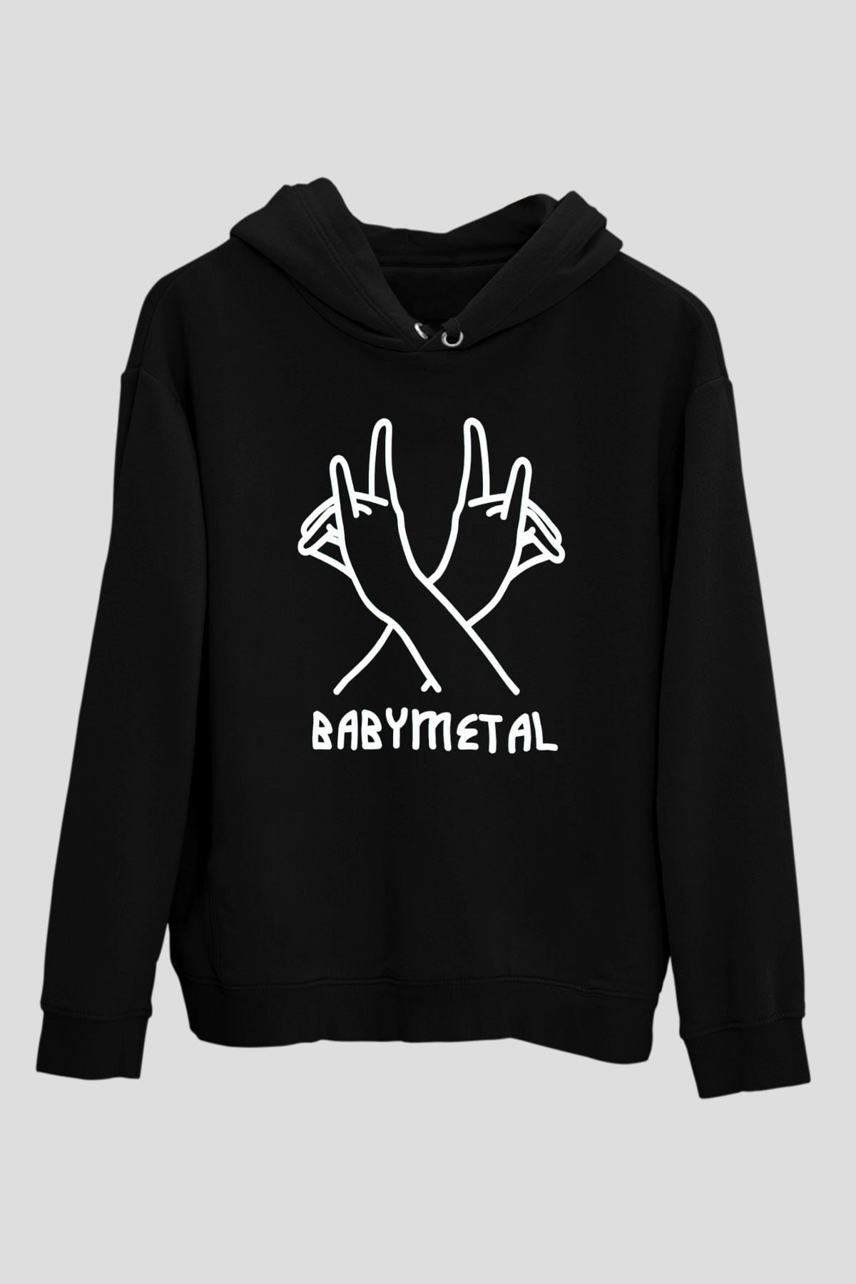 Babymetal Siyah Unisex Kapüşonlu Sweatshirt