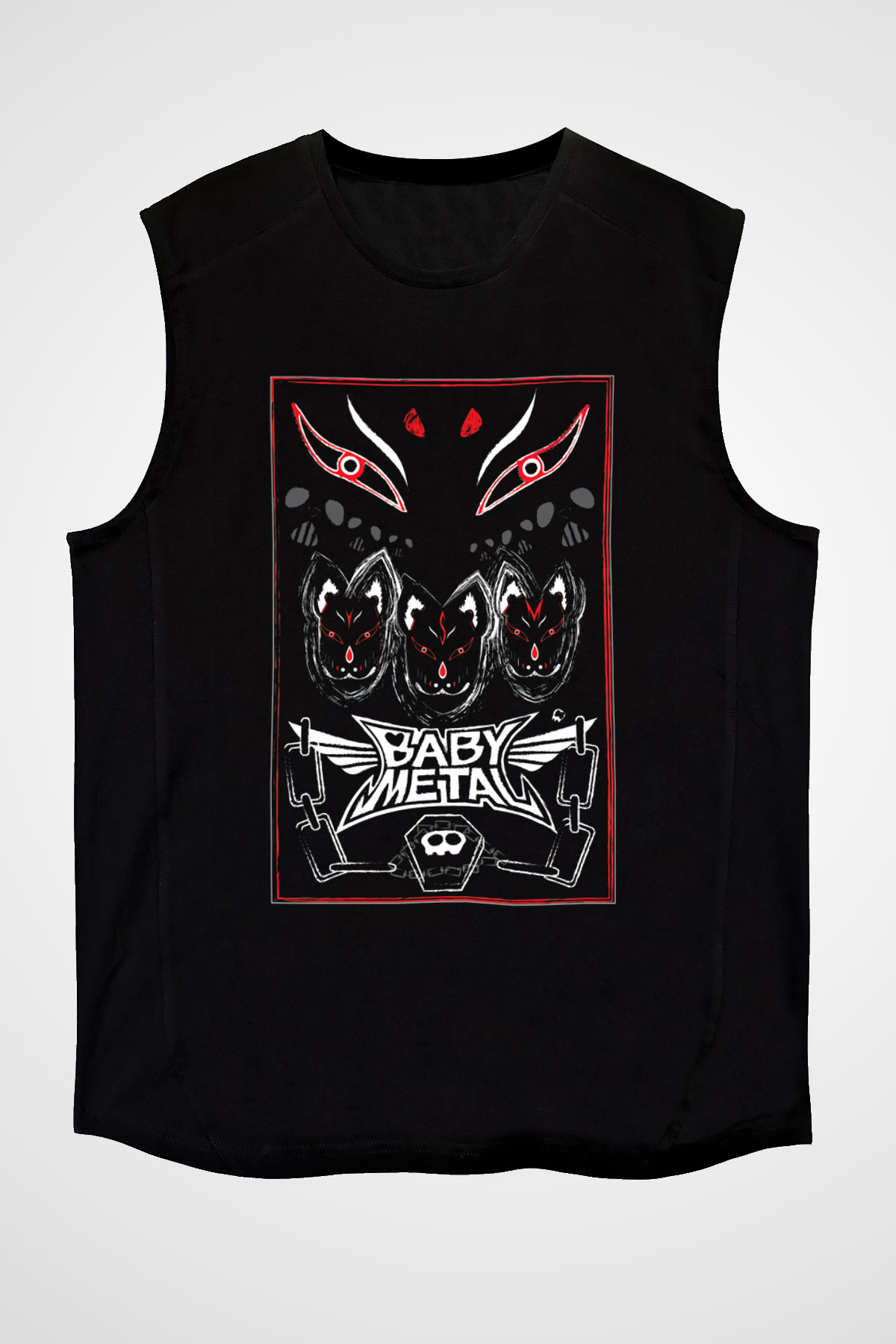 Babymetal Siyah Unisex Kolsuz Tişört