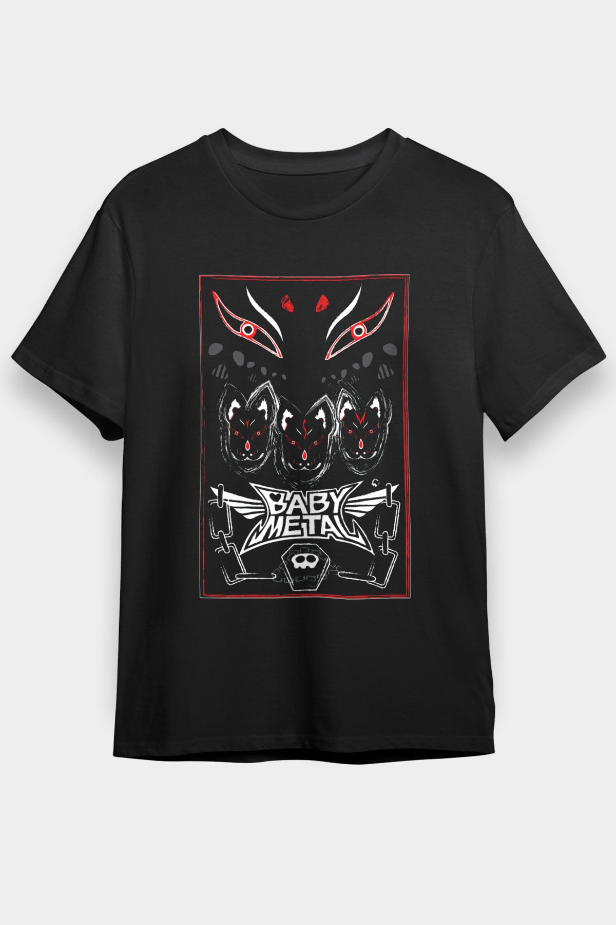 Babymetal Siyah Unisex Tişört T-Shirt - TişörtFabrikası