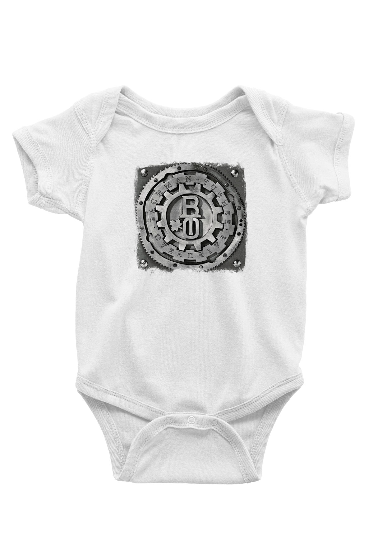 Bachman–Turner Overdrive Baskılı Unisex Beyaz Bebek Body - Zıbın