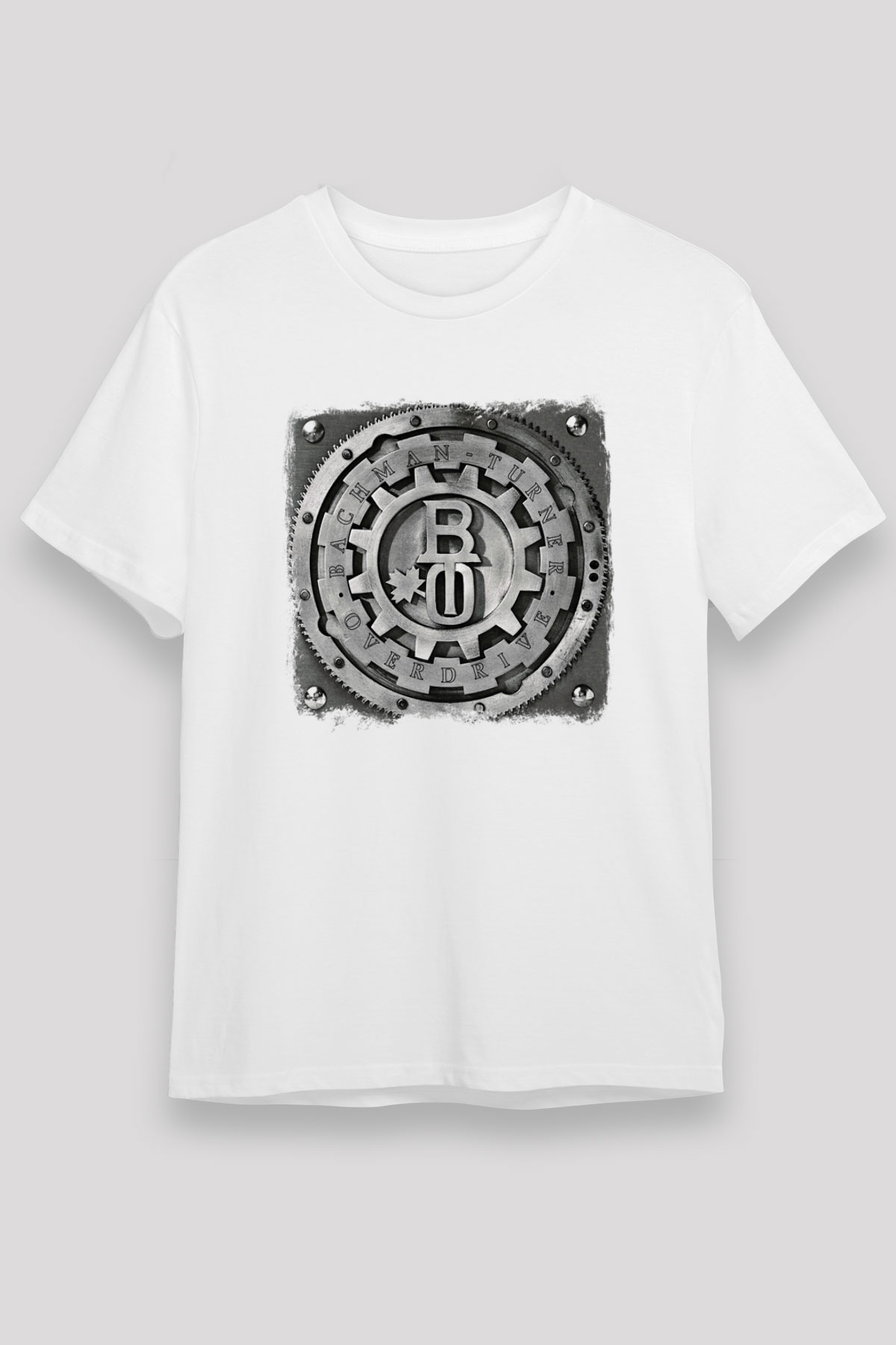 Bachman–Turner Overdrive Baskılı Unisex Beyaz Tişört
