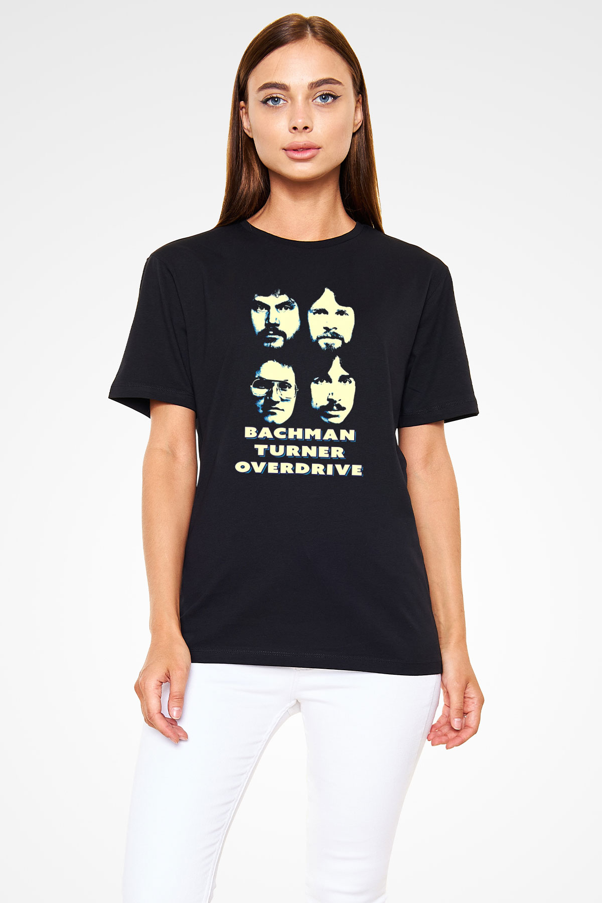 Bachman-Turner Overdrive Siyah Unisex Tişört T-Shirt - TişörtFabrikası