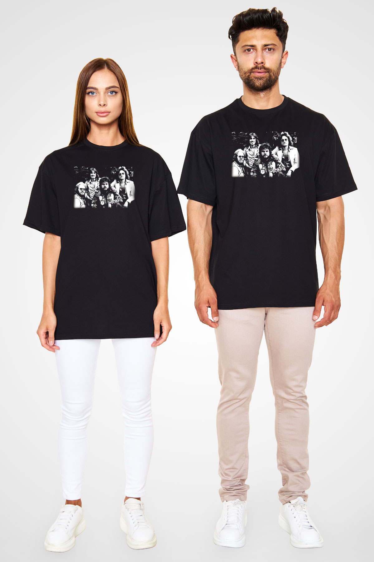 Bachman-Turner Overdrive Siyah Unisex Oversize Tişört T-Shirt