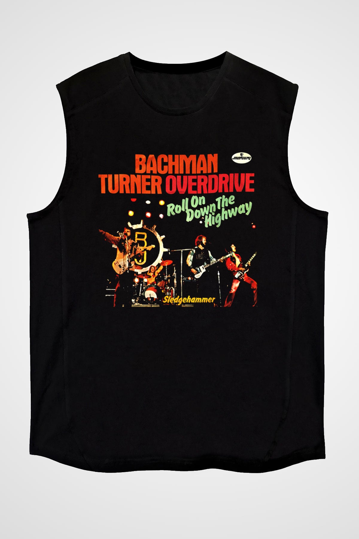 Bachman-Turner Overdrive Siyah Unisex Kolsuz Tişört