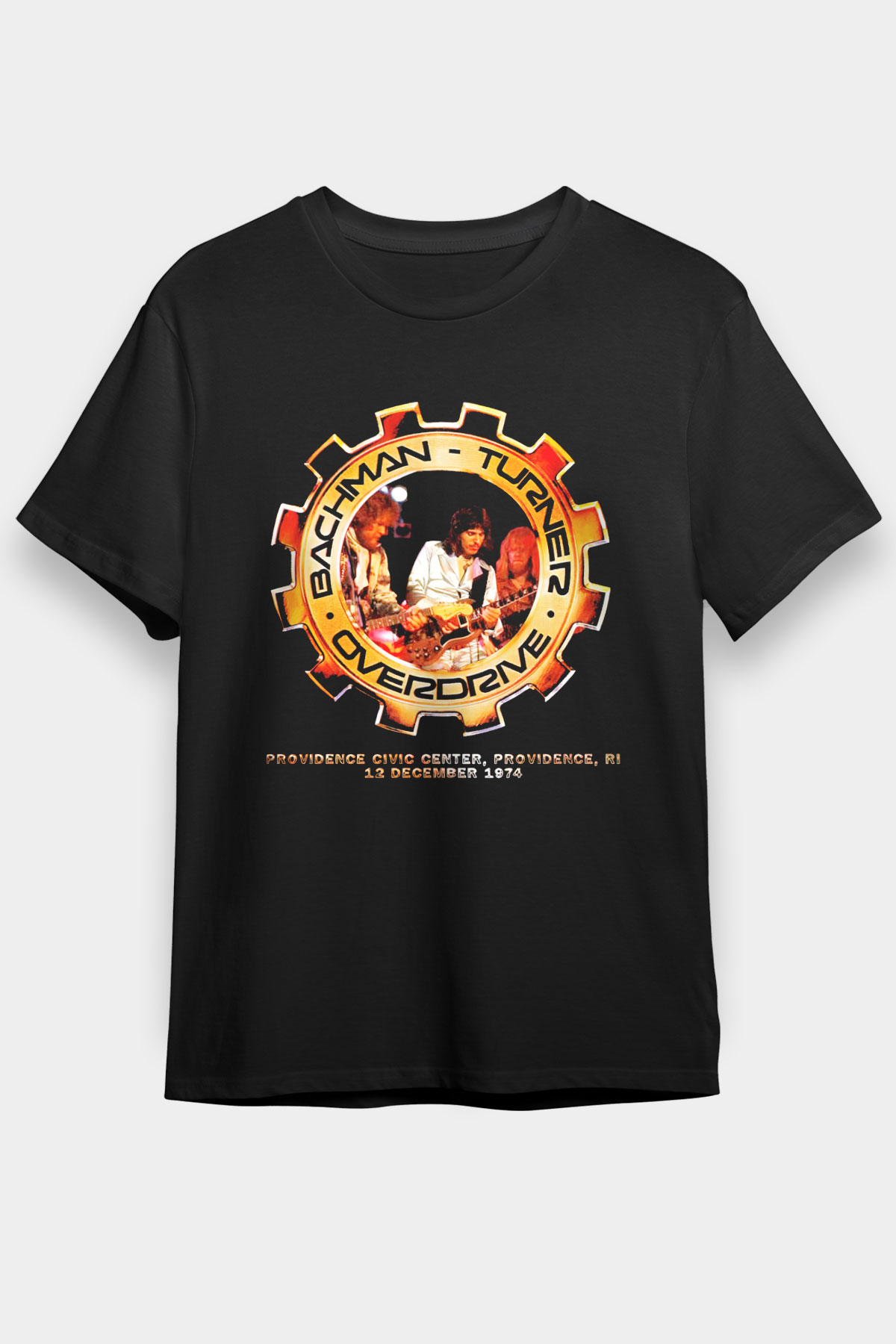 Bachman-Turner Overdrive Siyah Unisex Tişört T-Shirt - TişörtFabrikası