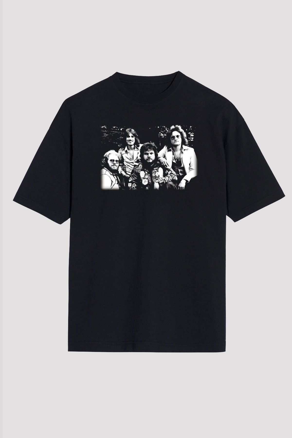 Bachman-Turner Overdrive Siyah Unisex Oversize Tişört T-Shirt
